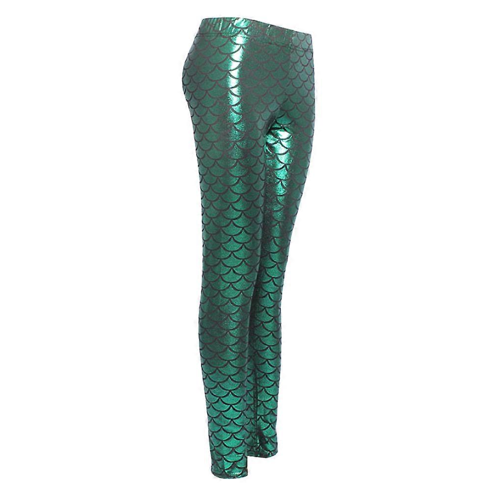 Women Leggings Design L Size Green Color Wrinkle Resistance 1Pack