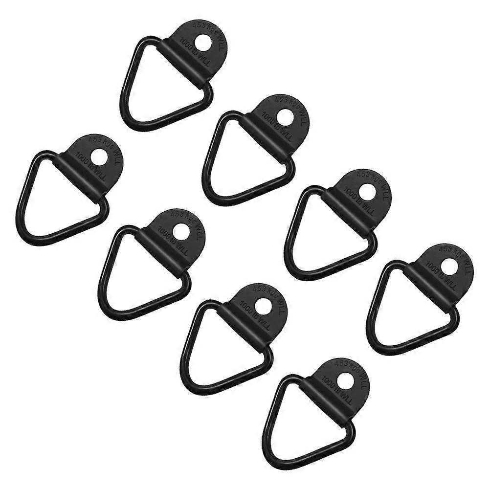 8 Pcs Heavy Duty V Shaped Cargo Anchor Rings for Trucks, Trailers & Boats – Durable Tie Down Hooks with Protective Coating