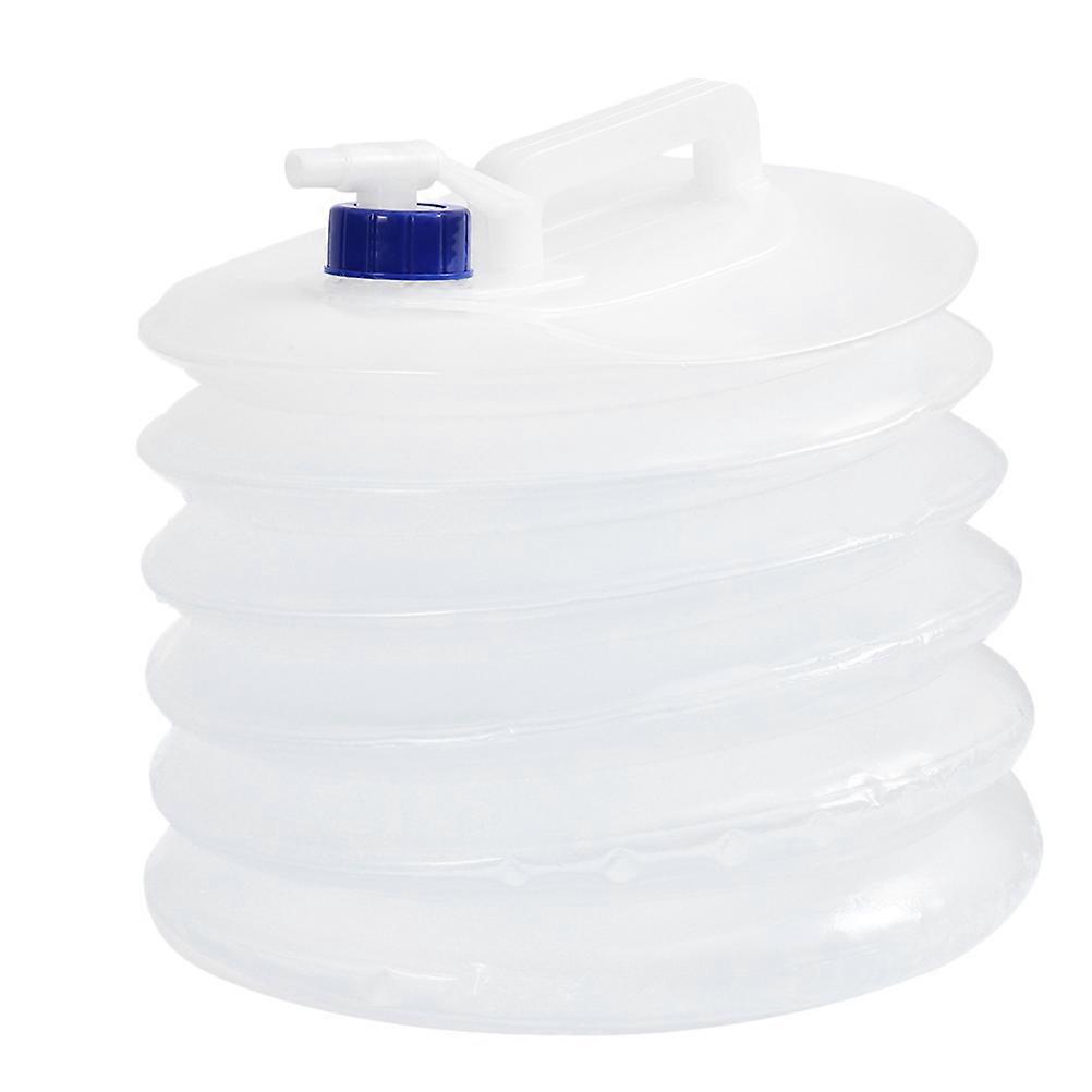 Foldable Water Container Folding Bucket Portable Water Storage for Hiking Outdoor Camping 10L White Rectangular Design 1Pack