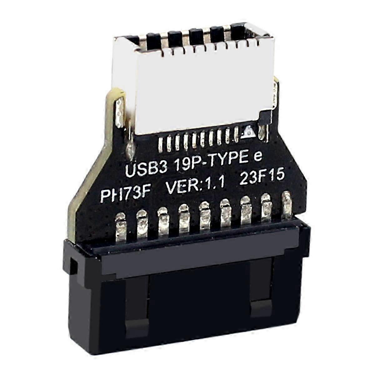 USB3.0 19Pin/20Pin to TYPE-E Converter Adapter Chassis Front Panel TYPE C Plug-in Port for Computer