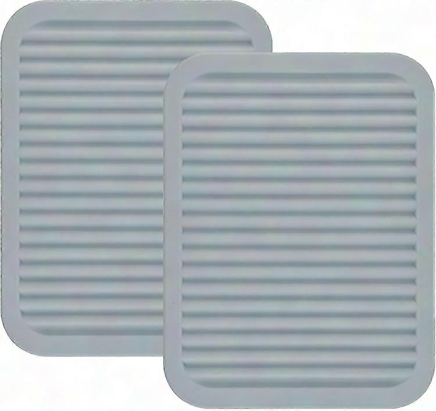 Silicone Trivets for Hot Pots & Dishes, Heat Resistant Mats for Countertops & Tables, Set of 2 Non-Slip Pot Holders & Spoon Rests in Multiple Colors