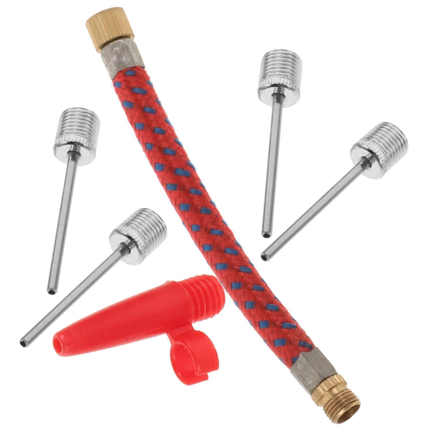 Bicycle Adapter 1 Set Tyre Inflation Needle Set Needle Nozzle Adapter Joint Bicycle Pump Valve Connector