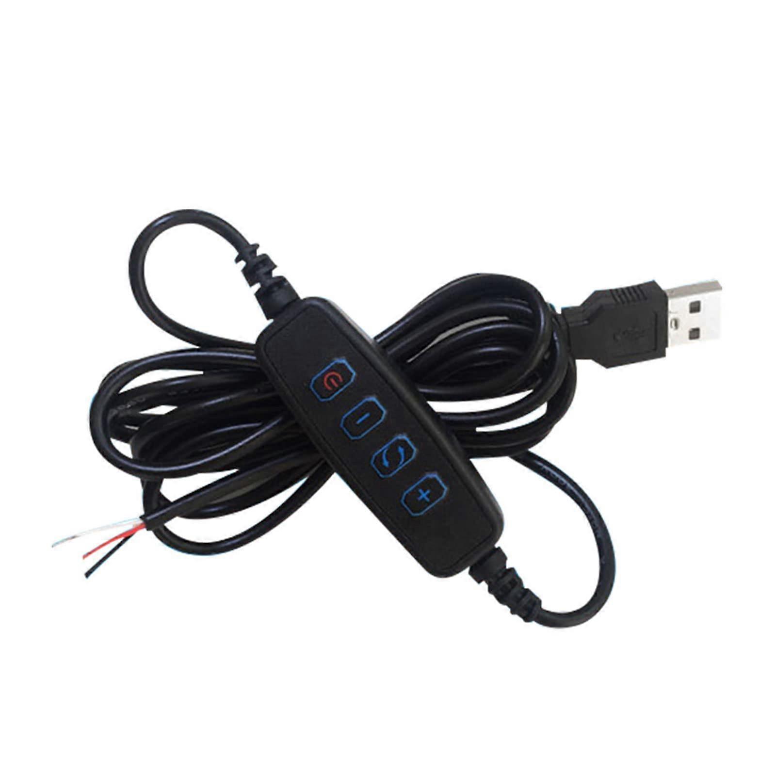 DC5V USB LED Dimmer Extension Cable With On/Off Switches For LED Strip Lights