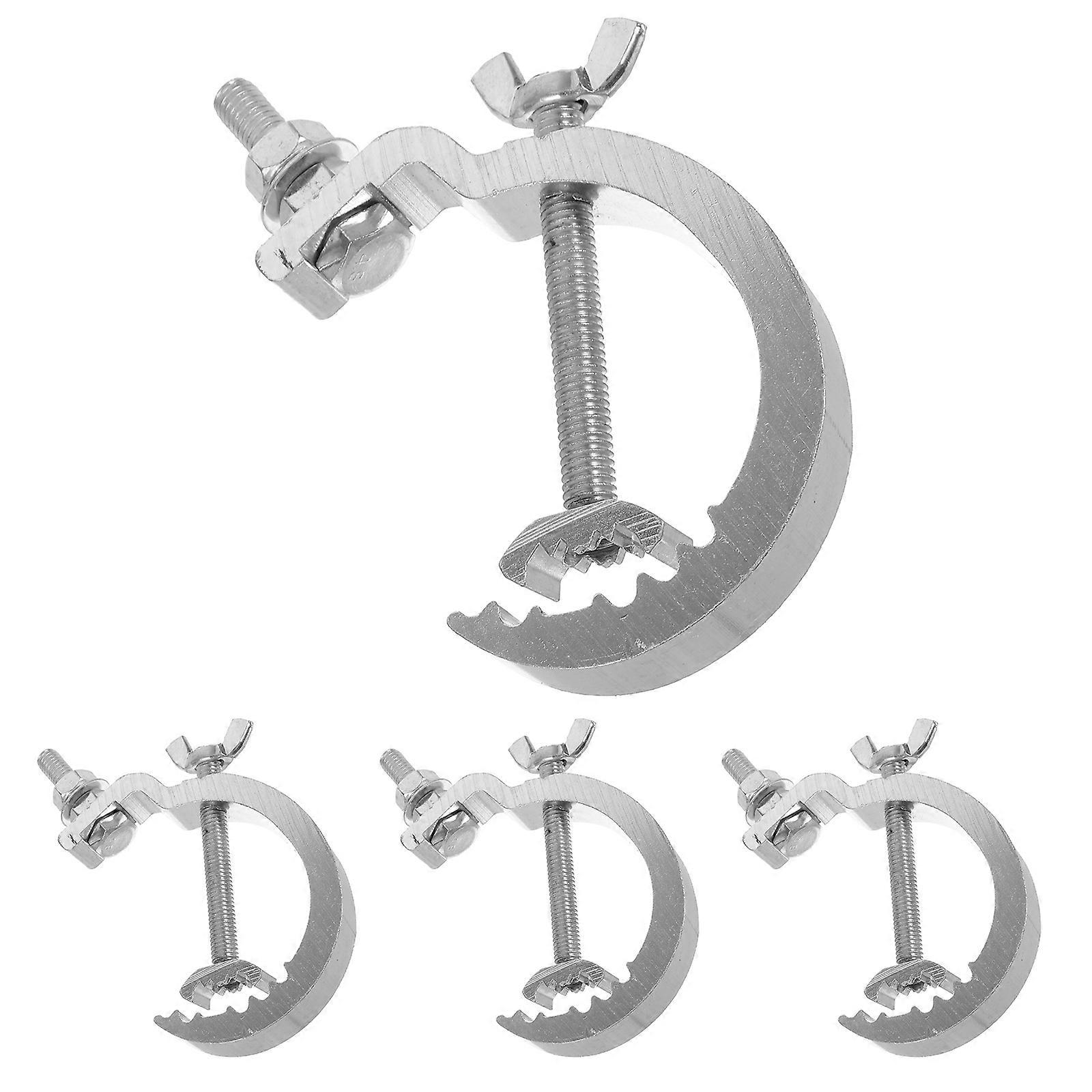 4pcs Heavy Duty Stage Lighting Truss Clamps – Durable Light Hooks for Moving Head, Beam, Spot, and LED Fixtures – Ideal for Weddings and Performances