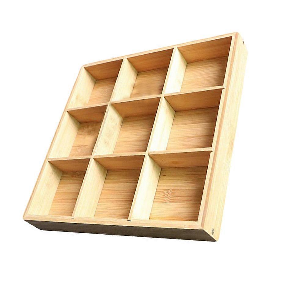 Dried Fruit Serving Container Nine-grid Snack Tray Suitable For Weddings 12.97X12.97X1.97inch Functional Design 1Set