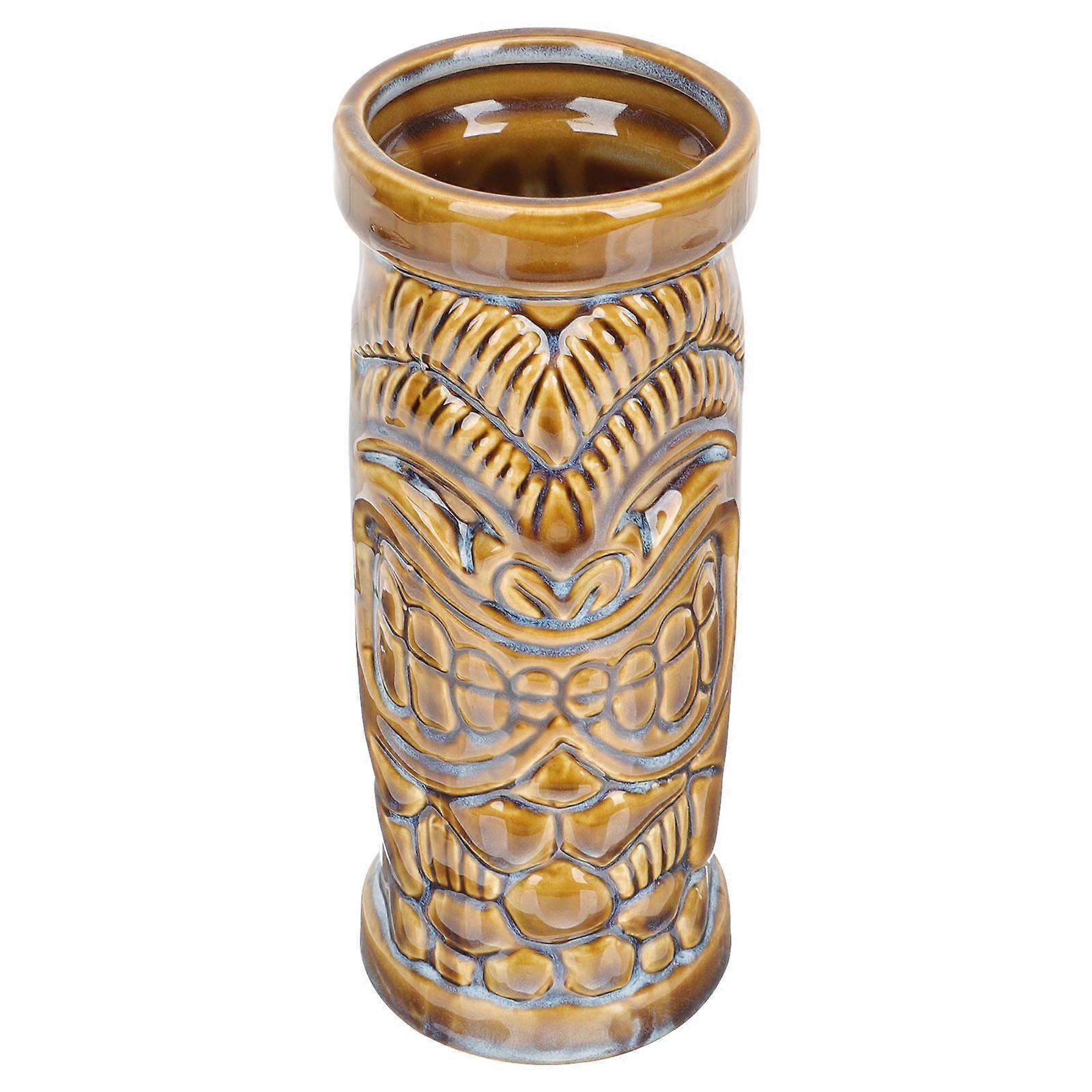 Cocktail Cup Ceramic Hawaiian Luau Party Drinkware Drinking Glass 17.50X17.50X7.00CM Unique Shape 1Set