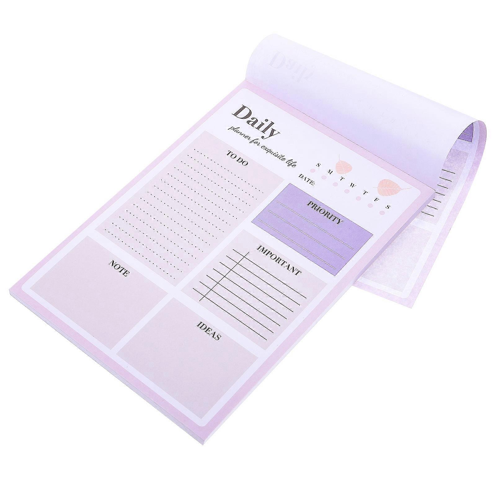 Paper Notepad To Do Notebook for Adults Organizing Thoughts Smooth Writing No Ink Bleed 8.45x5.89in 1Pack