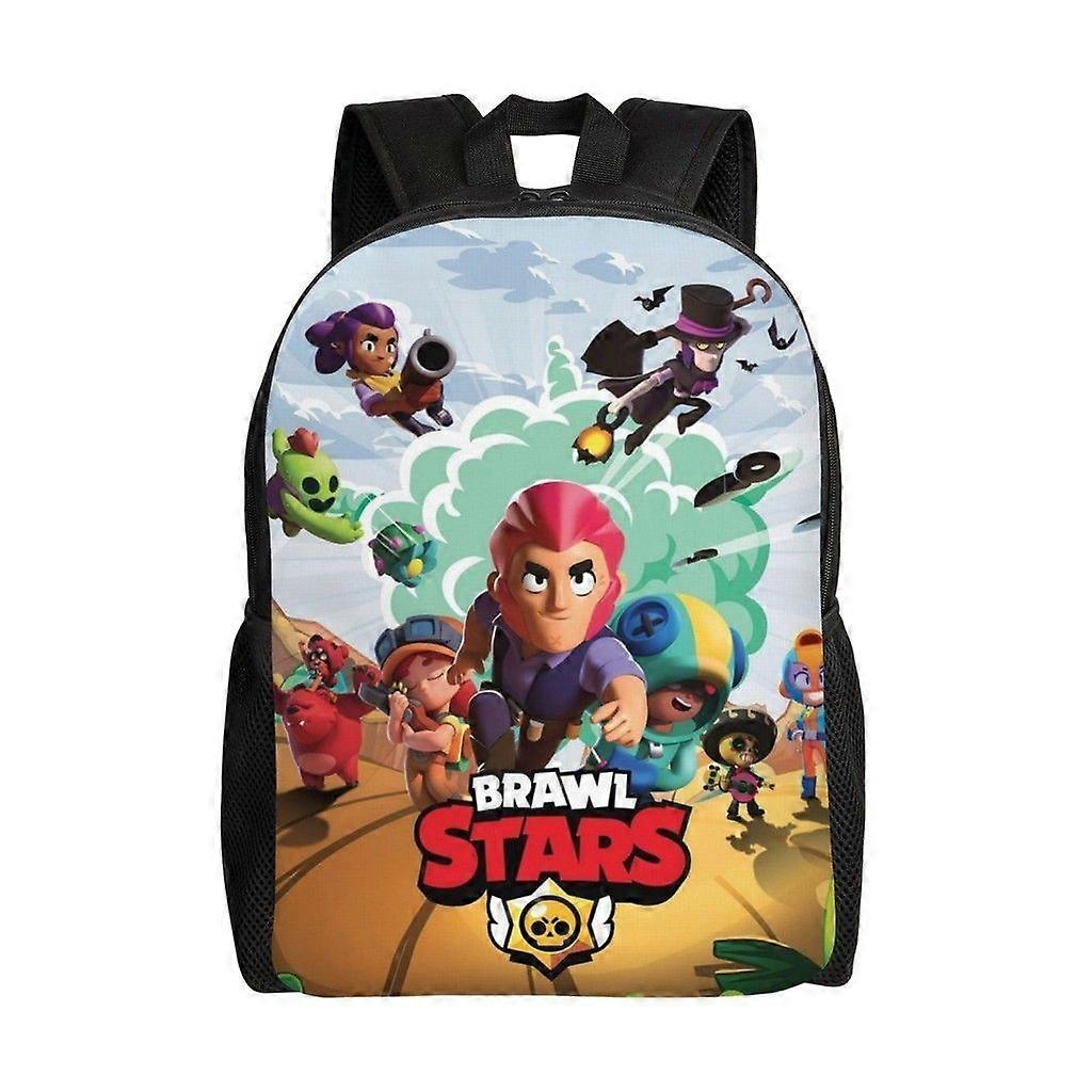 Brawl Stars Ευέλικτο Σακίδιο Πλενόμενο casual στυλ Σχολικό Φοιτητικό Σακίδιο Μοντέρνο Oxford Cloth Τσάντα Υπολογιστή Unisex-hjka2581