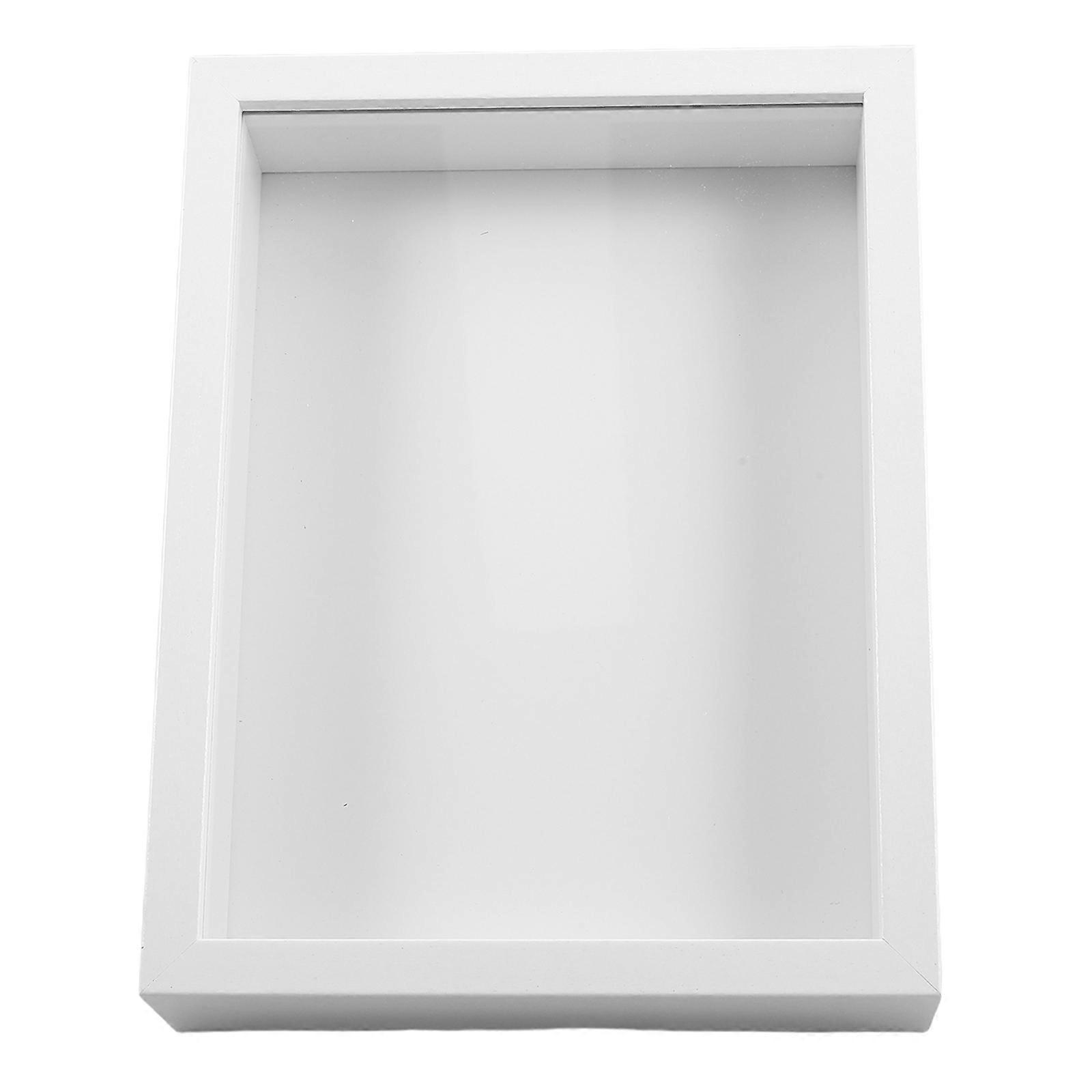 Elegant Wooden Picture Frame Stand Butterfly Display Case for Flowers and Art Projects