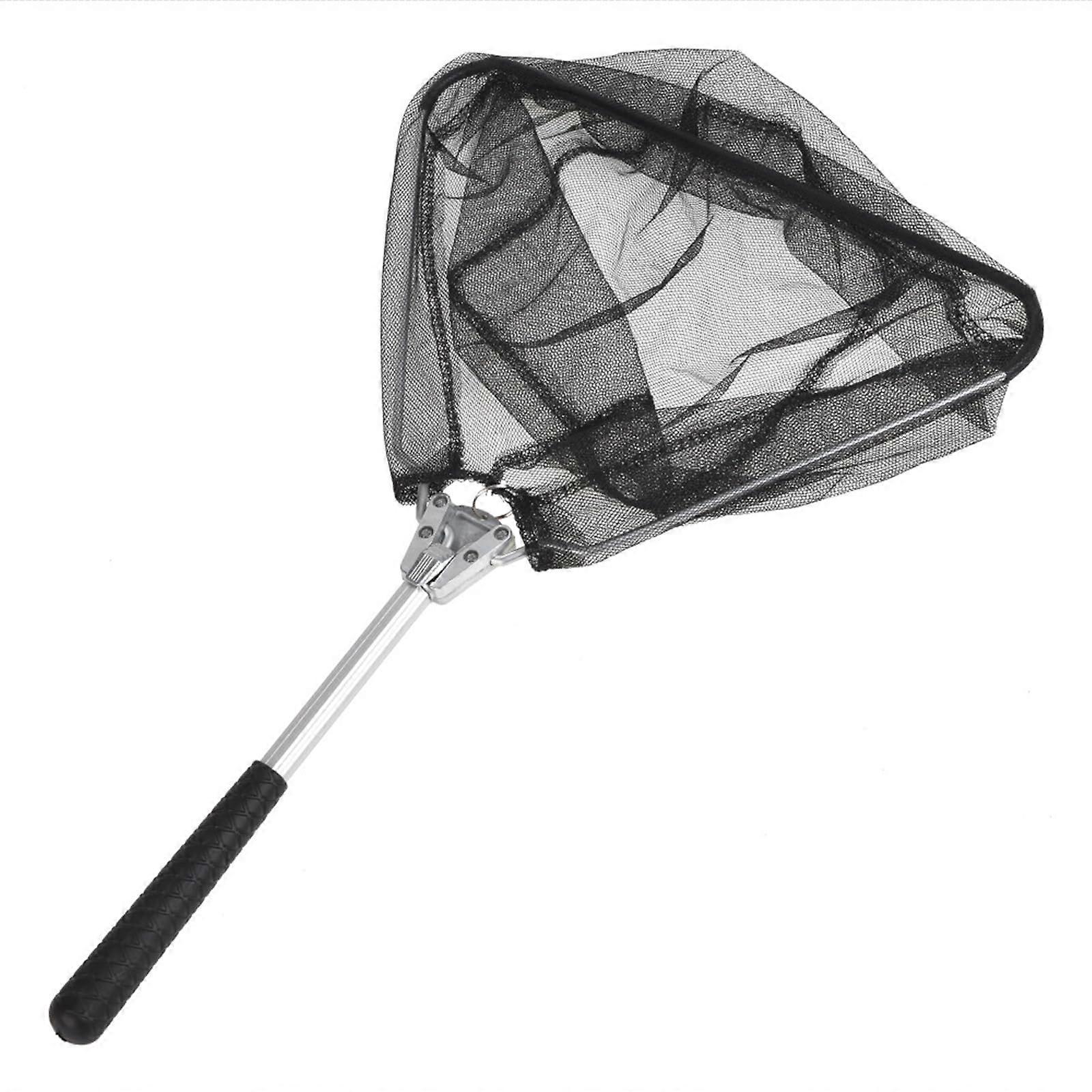 Portable, foldable fishing net made of aluminum alloy, fishing landing net, lightweight fishing net for kids and adults