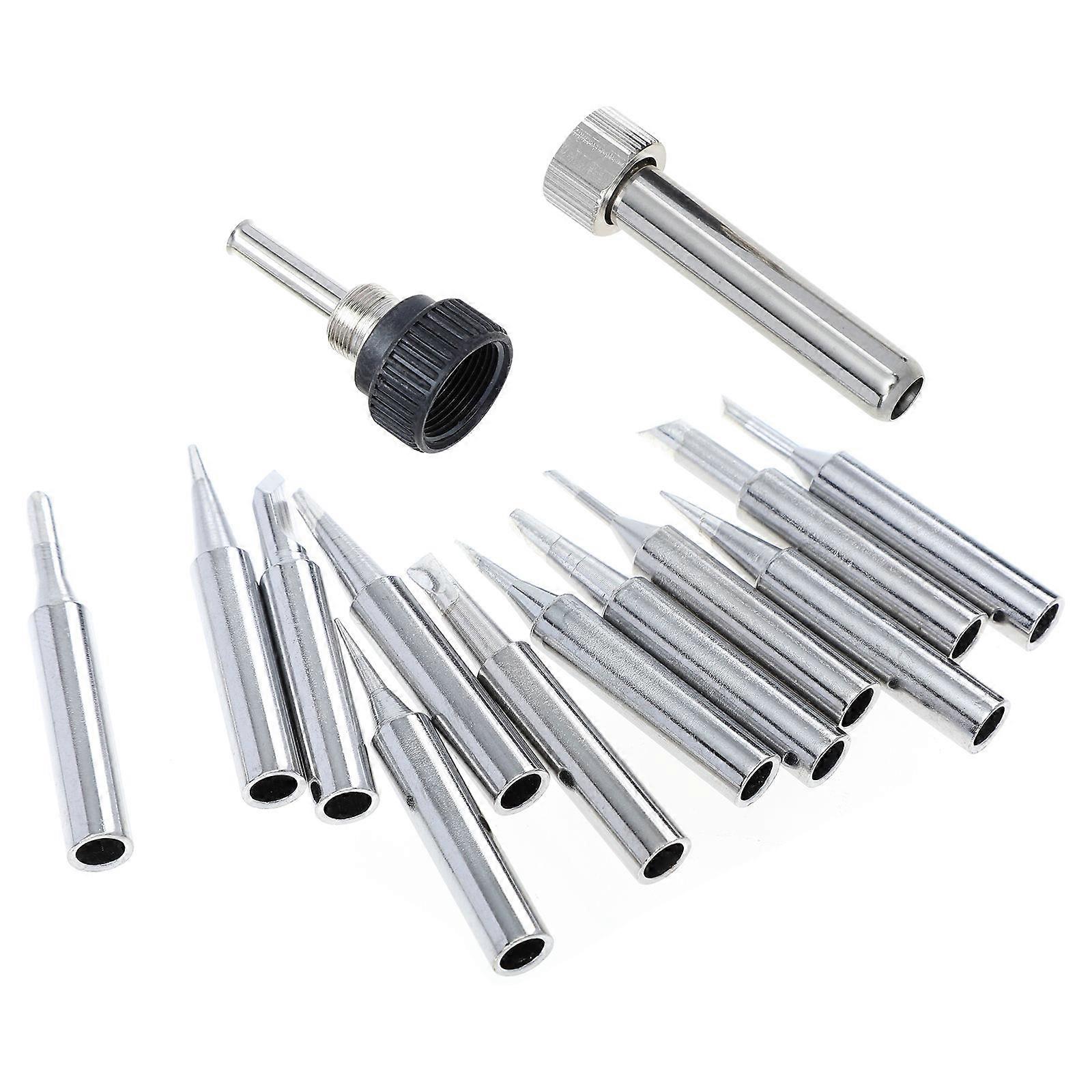 Soldering Socket Tip Kit High Precision Copper Welding Tools For Hobbyists Silver Color 6.6x2cm 1Set