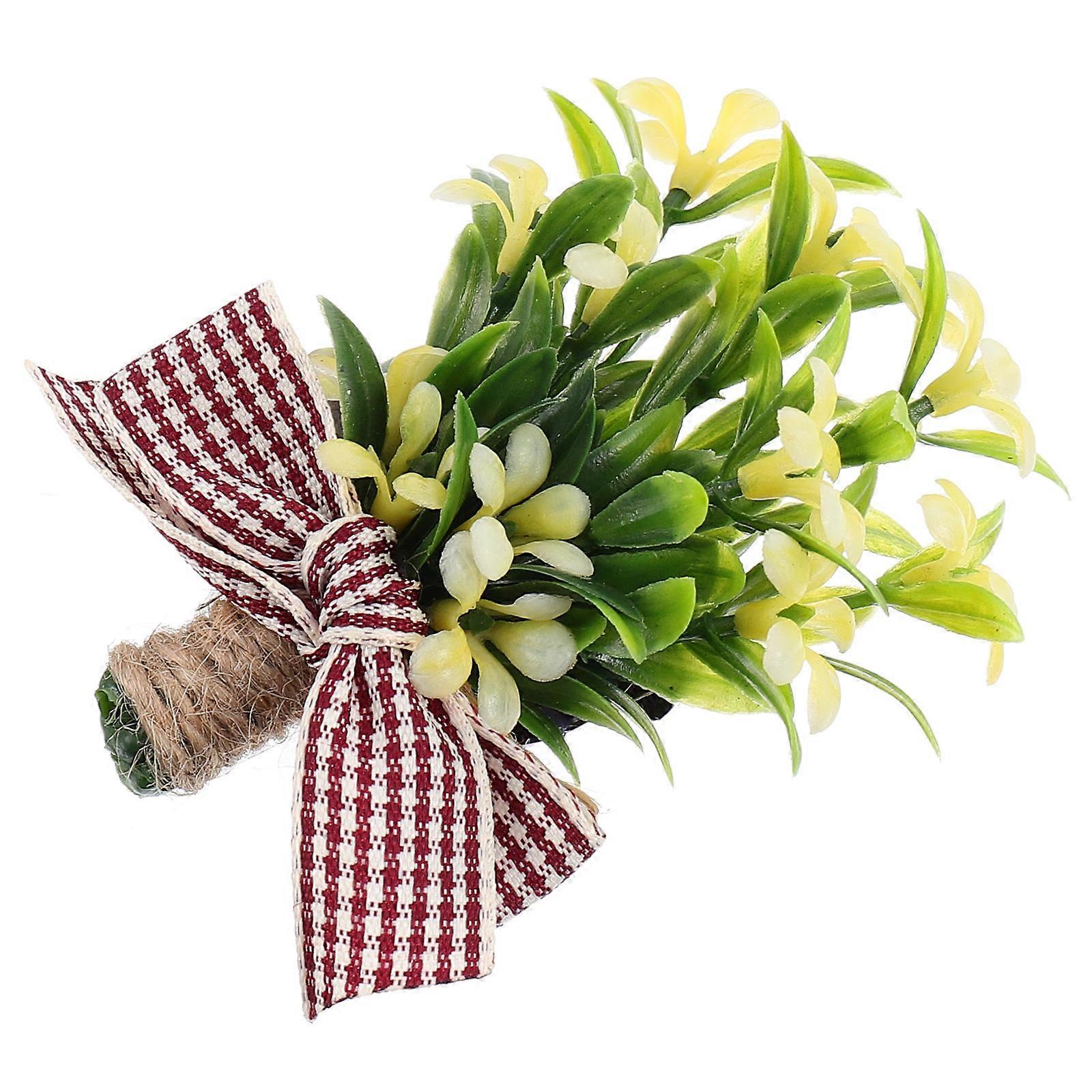 Artificial Flower Brooch Pin for Wedding Bride Accessories Assorted Color 1Pc