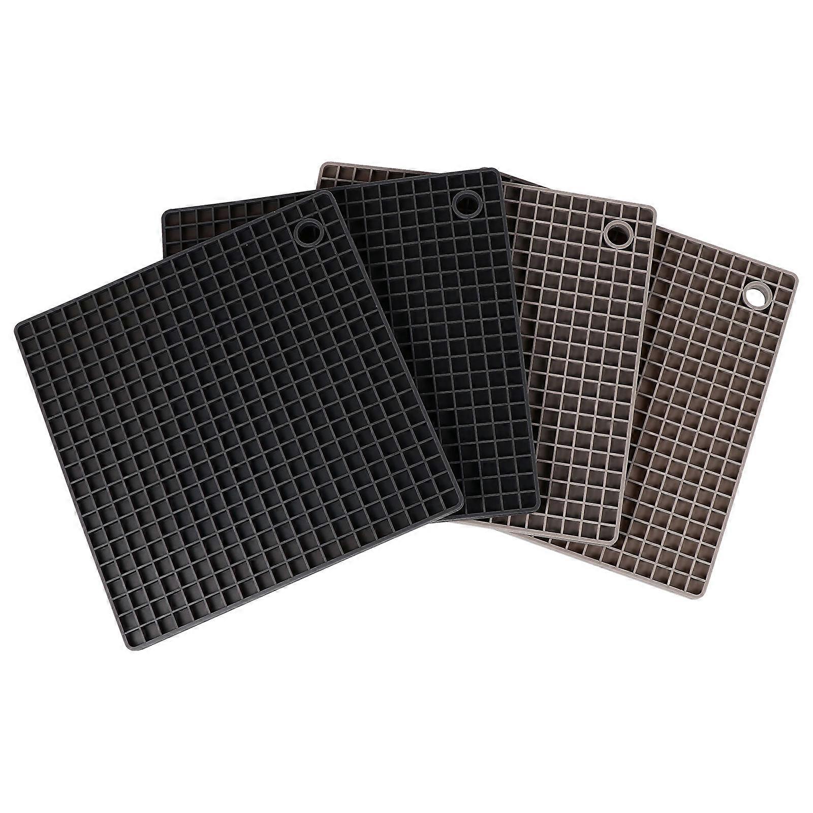 Kitchen Hot Pads 4 Pcs Heat Insulation Simple Design Assorted Color For Dining Daily Use Kitchen Tools