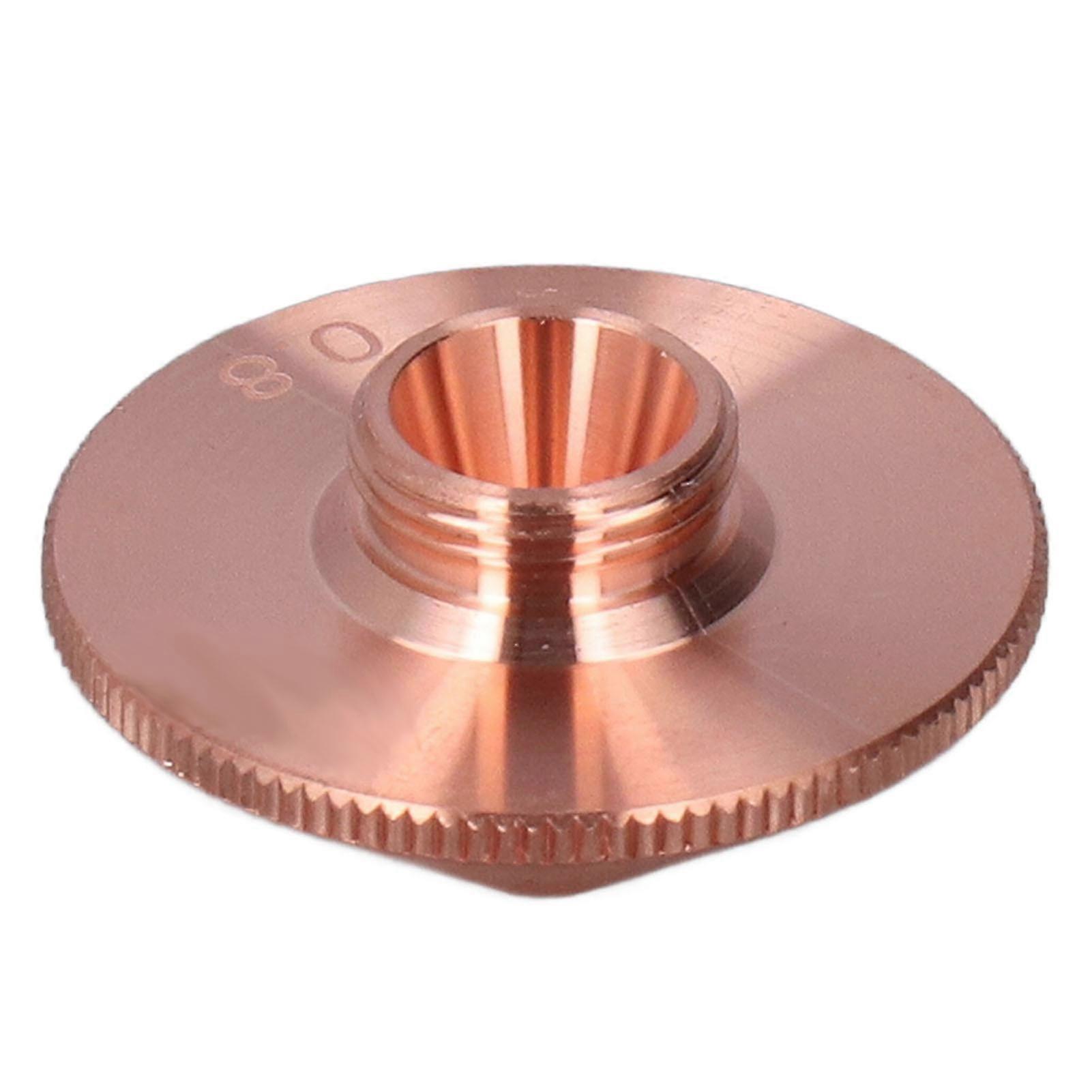 0.8mm Aperture Copper Welding Nozzle Single Layer Optical Fiber Laser Cutting Nozzle 1000Mpa