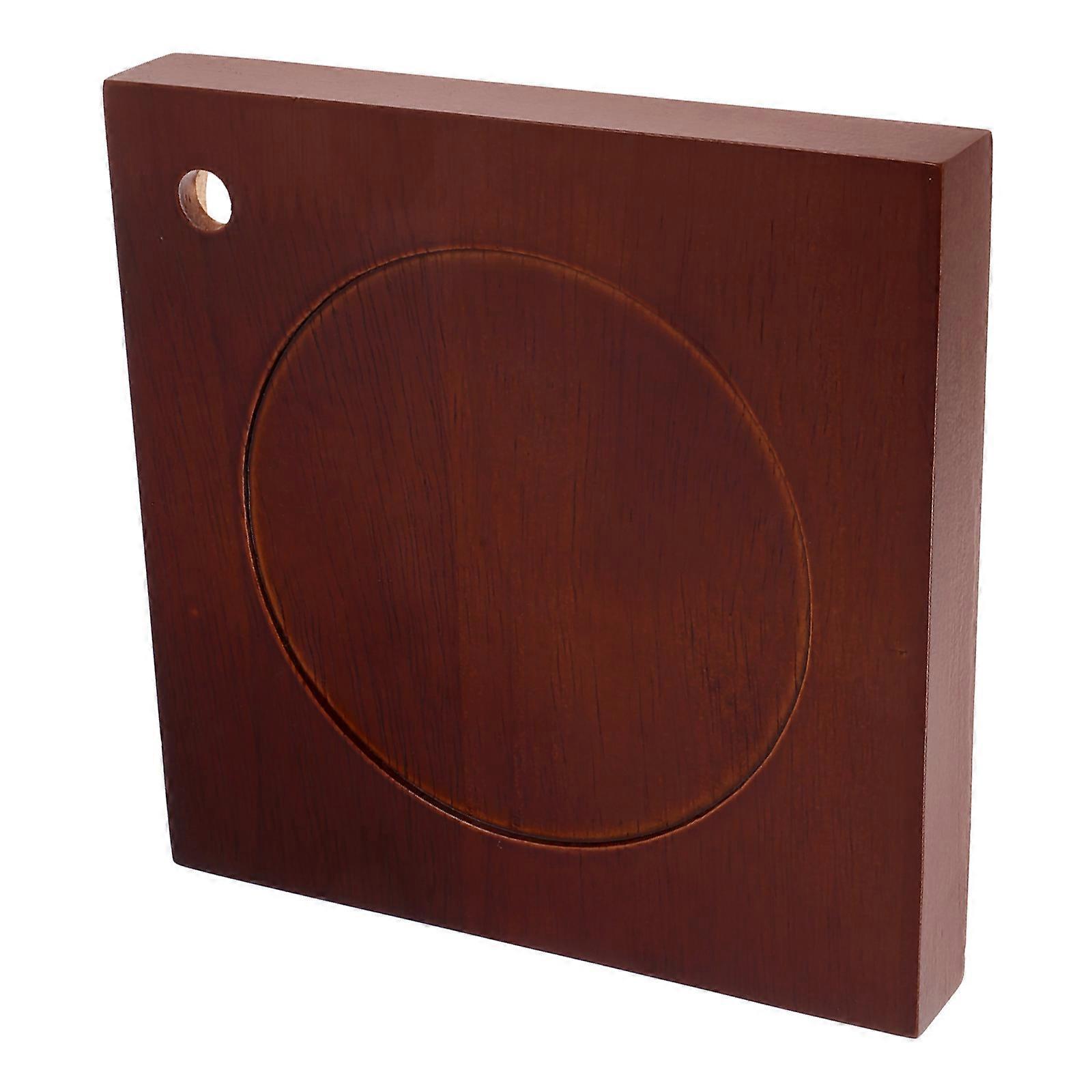 Wood Candle Warmer Lamp Base Square Decorative Table Lamp for Living Room Brightness Adjustment 1Piece