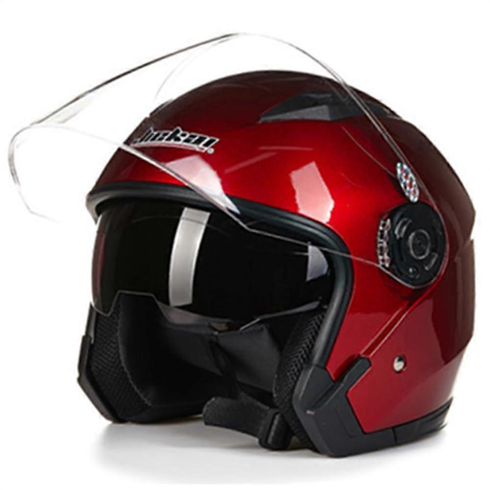 Open Face Helmets for Motorcycle ECE 22.05 Certified Wind Protection Goggles 3/4 Helmet XL/6162cm