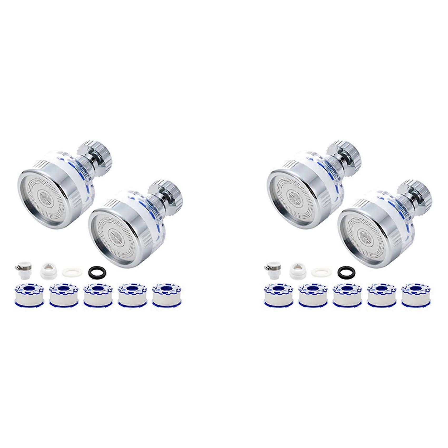 2 x Washing Water Filter Tap, Tap Filter, 360° Rotating Tap Filter, Tap Filtration for Home, Bathroom and Kitchen