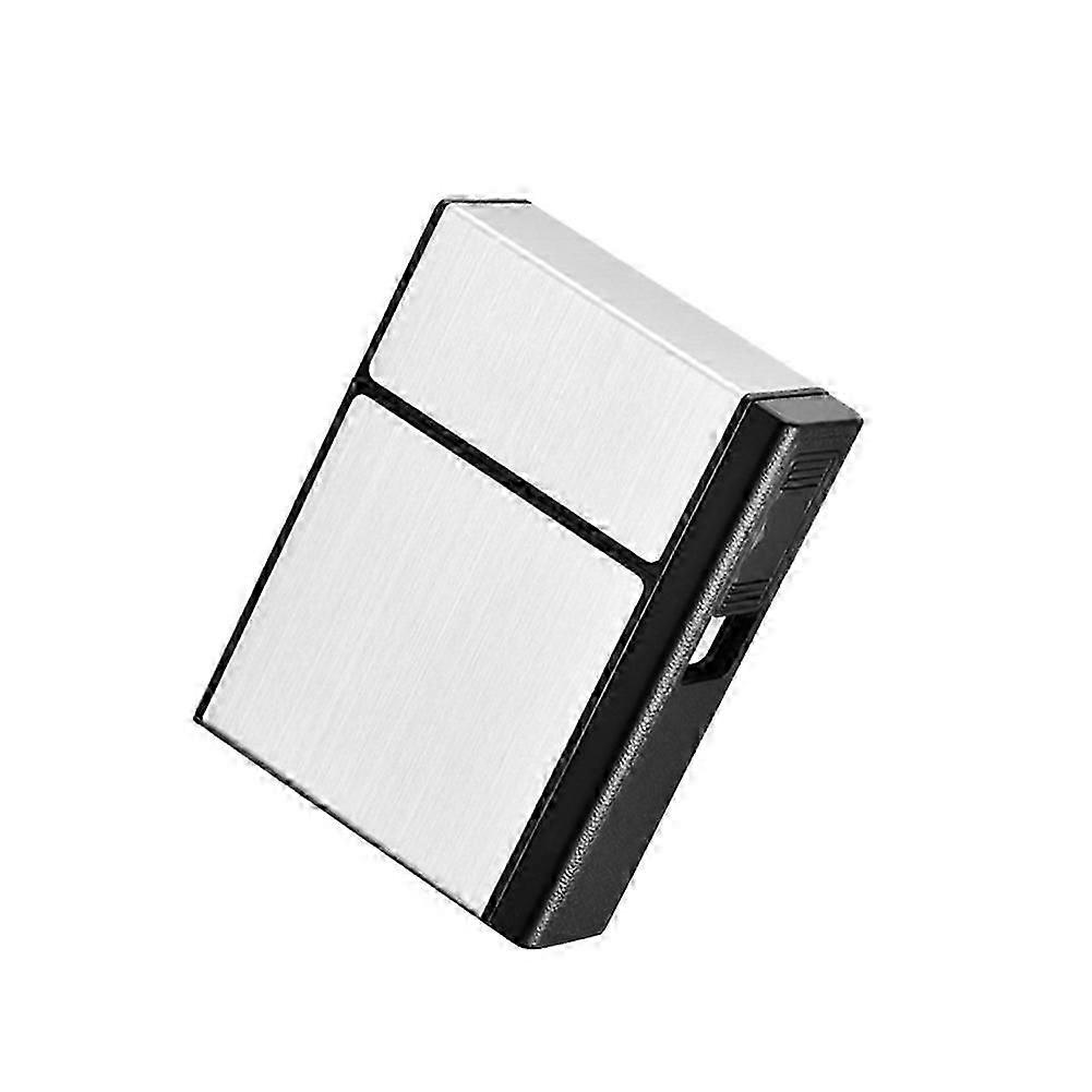 USB Rechargeable Windproof Portable Cigarette Box with Built-in Lighter