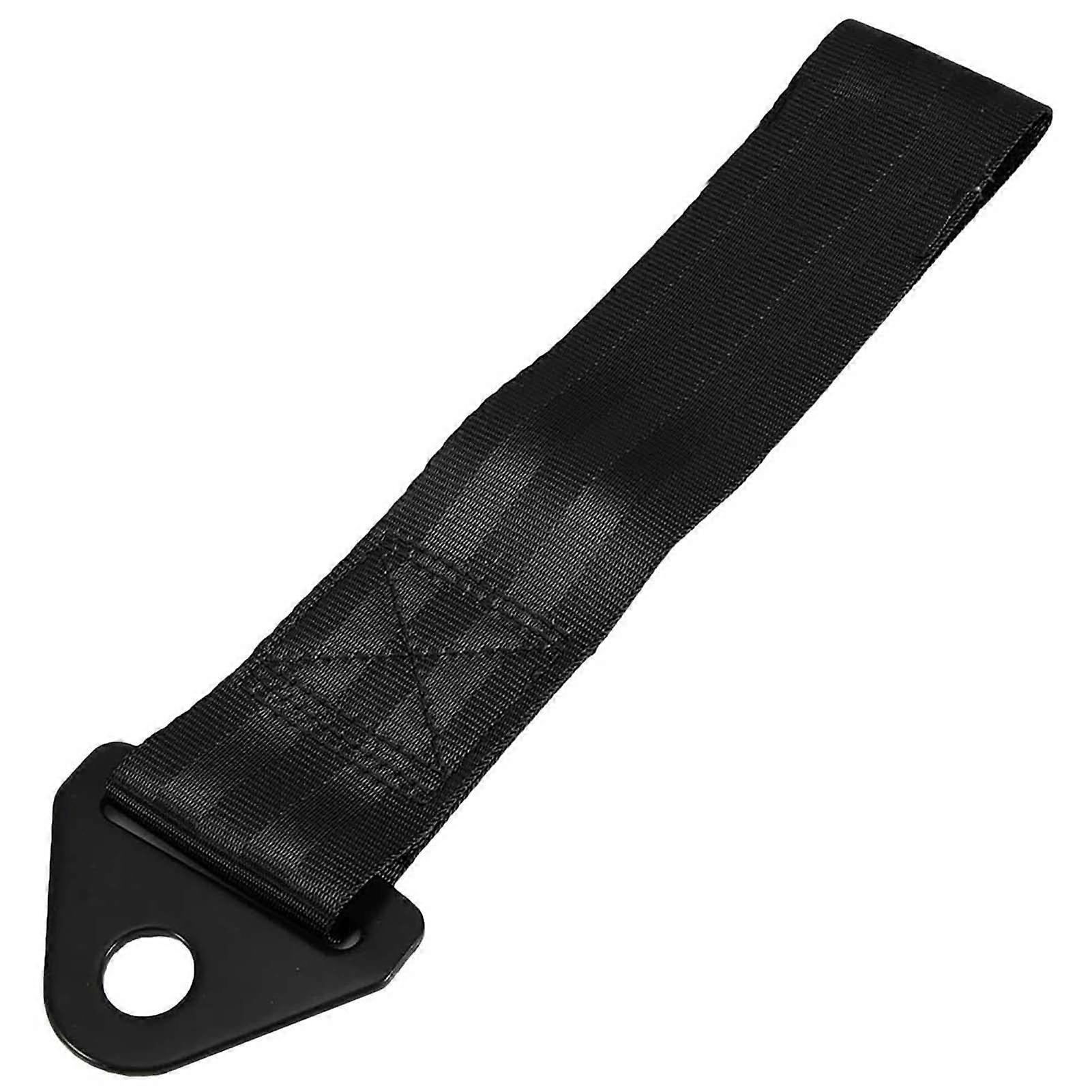 2 Ton Hochfärbungsauto Recovery Tow Strap with SE Hook for Street Use - Durable Black Towing Equipment