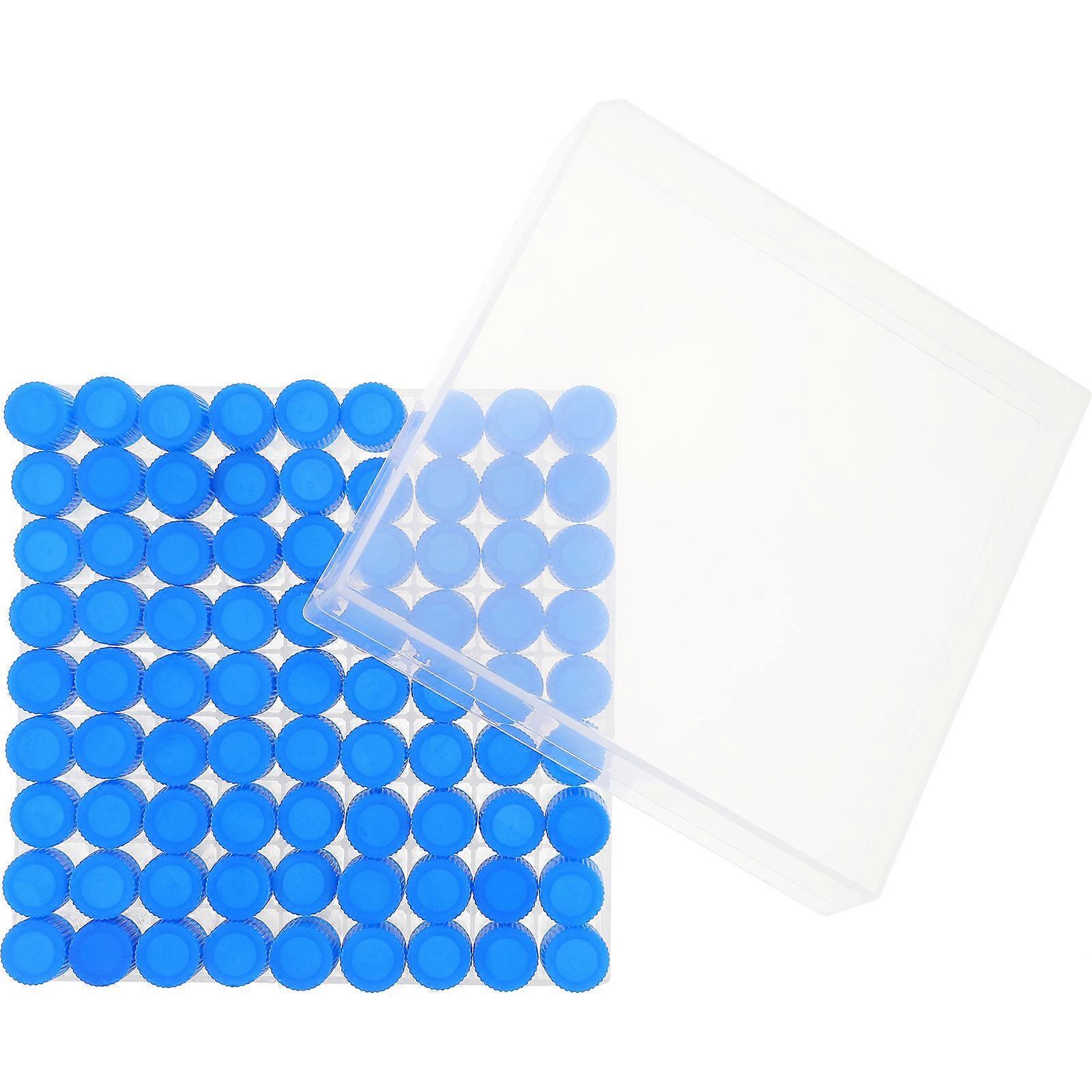 Cryovial Tubes Designed for Freezing Applications Ideal for Laboratory Use in Blue Pp Featuring Screw Lid Convenience 82Pcs