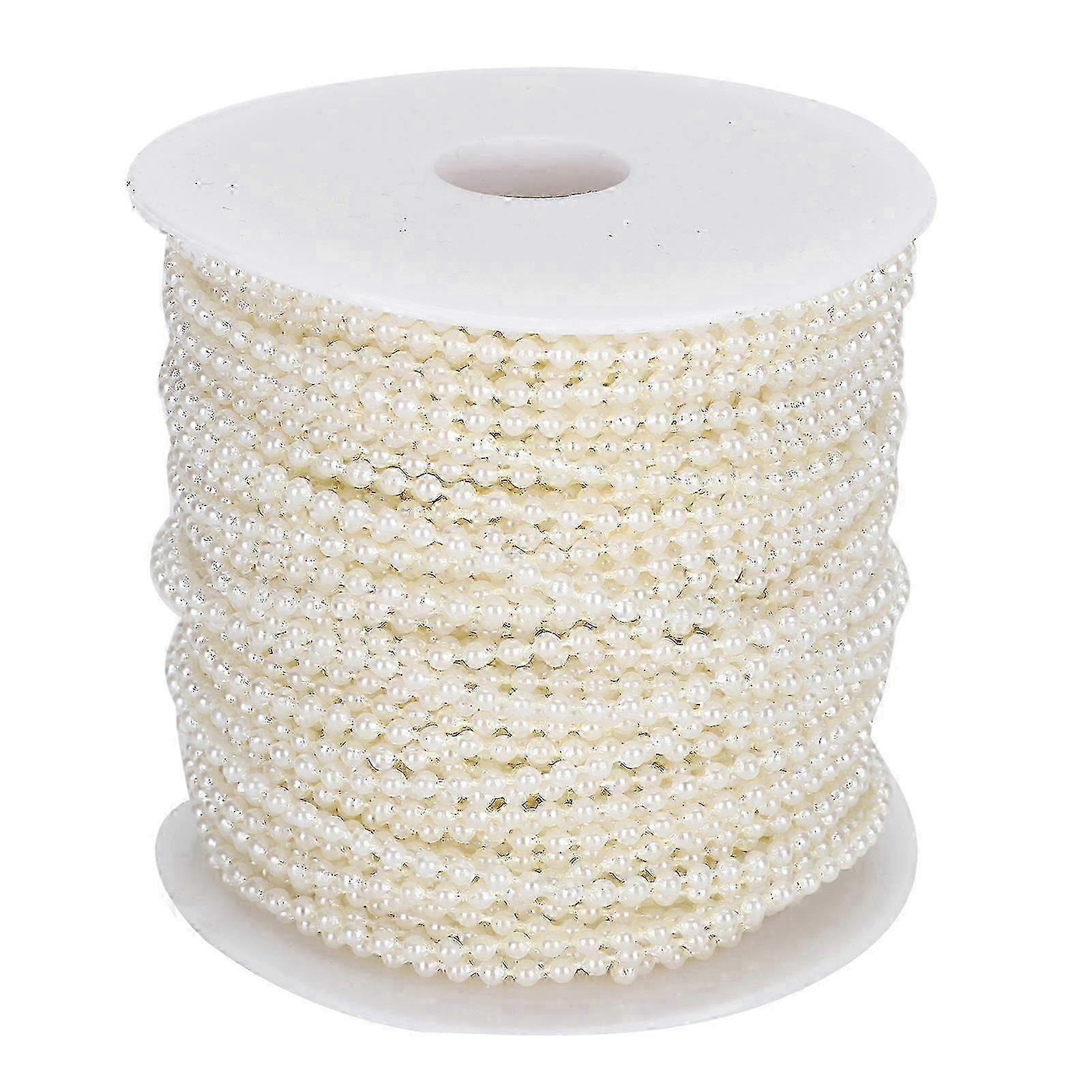 Imitation pearl beaded garland, about 50 meters, can be cut to any length and has a wide range of uses