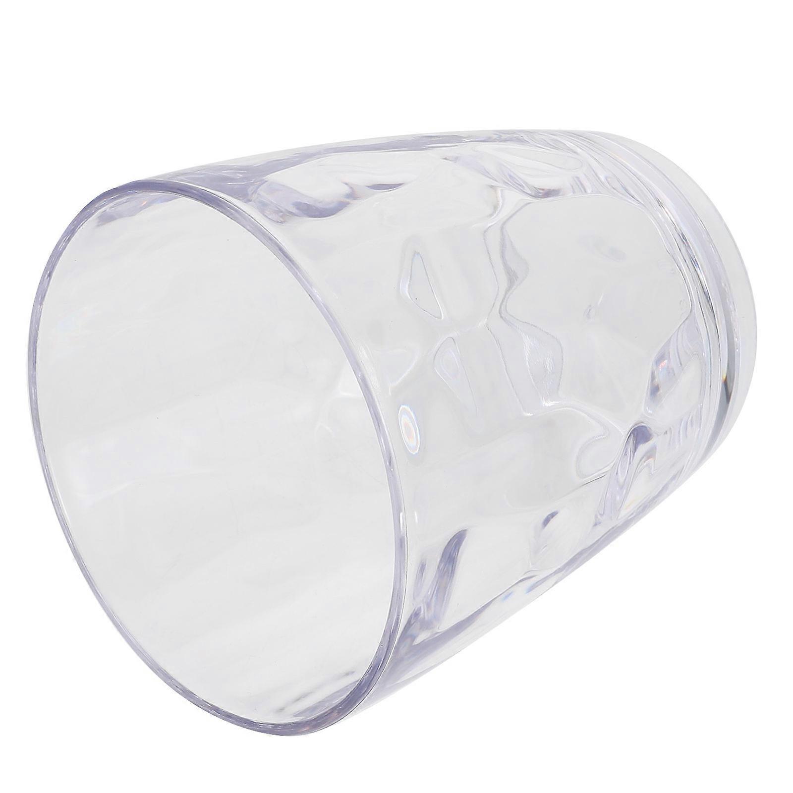 Water Grain Designed Acrylic Cup For Hotel And Dormitory Use 420ML Elegant Style 1Pack