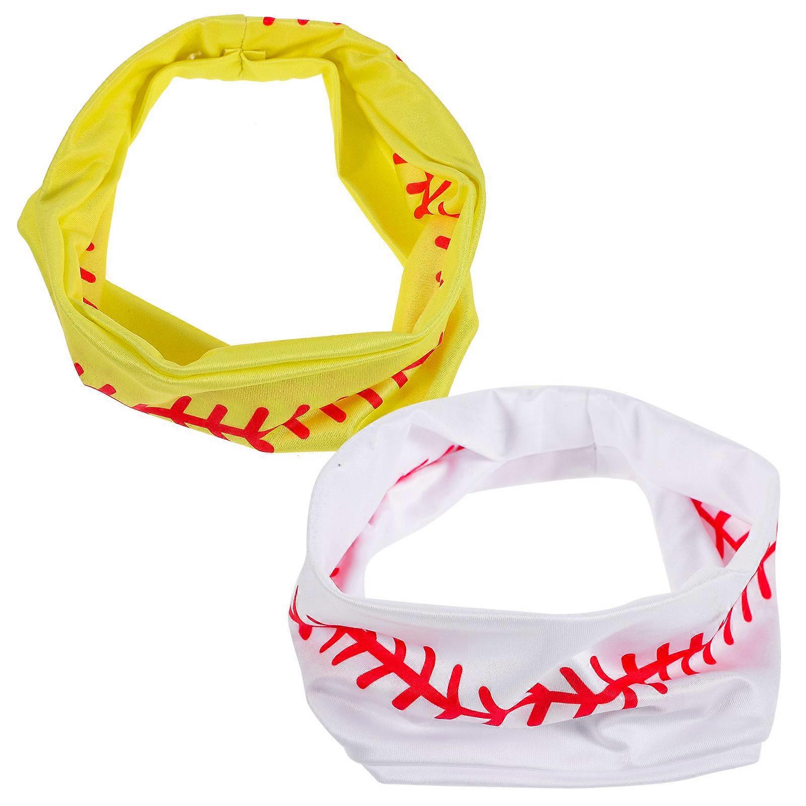 Durable 2Pcs Fitness Headbands Non-slip Yoga Headband Comfortable To Wear Simple And Generous Design