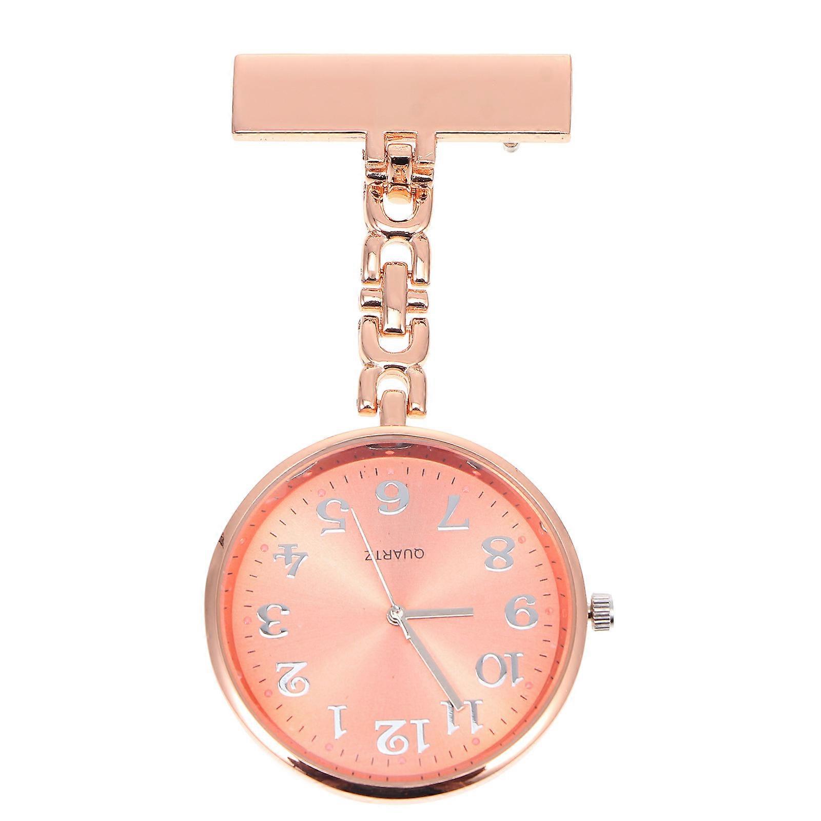 Hanging Pendant Watch Quartz Timekeeping For Nurse Staff At Work With Orange Shape 1Pack