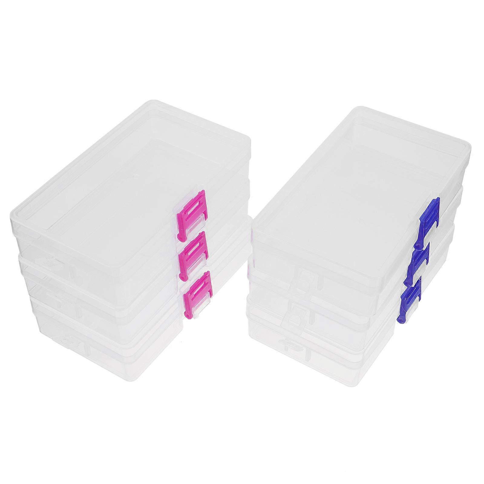 6pcs Practical Toolbox Plastic Container Box Tools Case Jewelry Storage Boxes