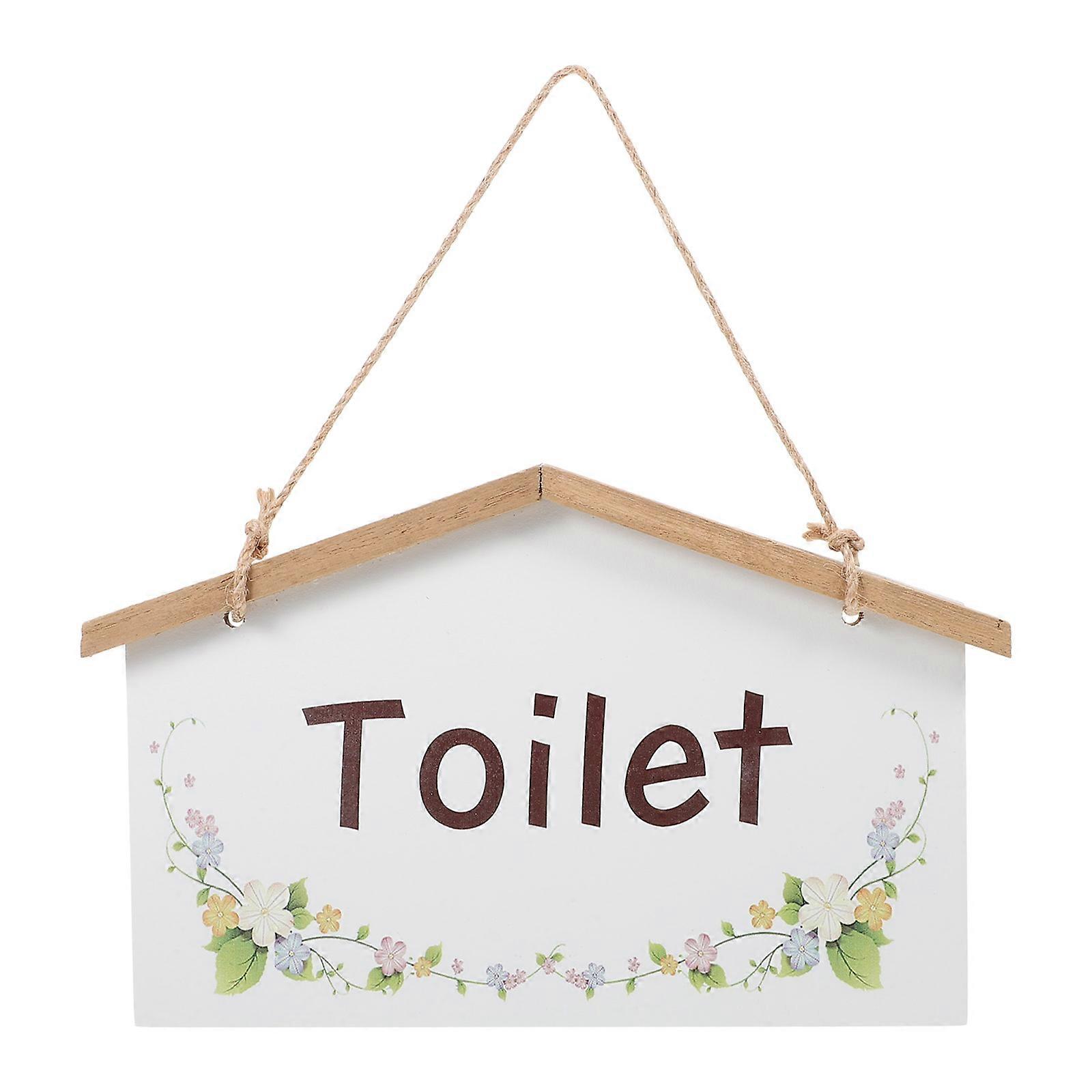 Rectangular Bathroom Wall Decor Sign Perfect For Bathroom Setting Vintage Style 1Pack