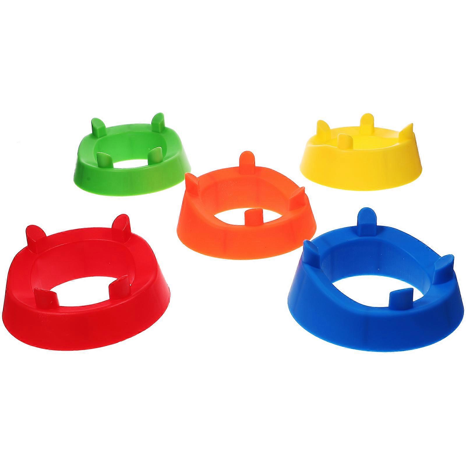 Four Corner Ball Holder Basketball Stand for Support 5Pcs Plastic Display Base