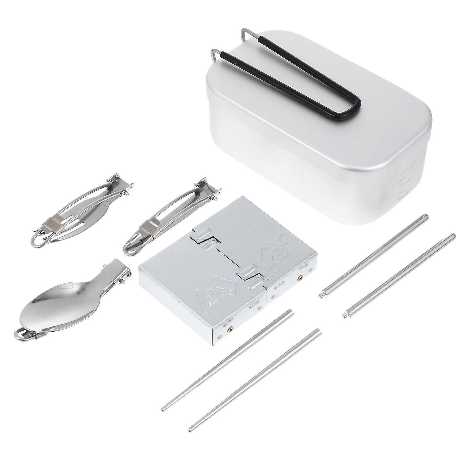 Folding Oven Kit For Camping And Climbing With Aluminum Material In Silver 1Set