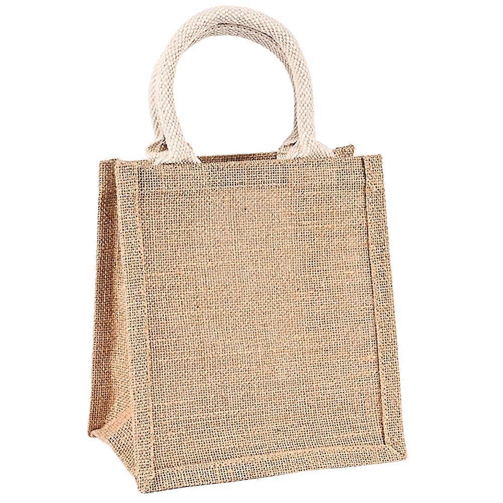 Large Burlap Tote Bag Suitable For Parties And Everyday Use Made From Durable Linen 1Pcs