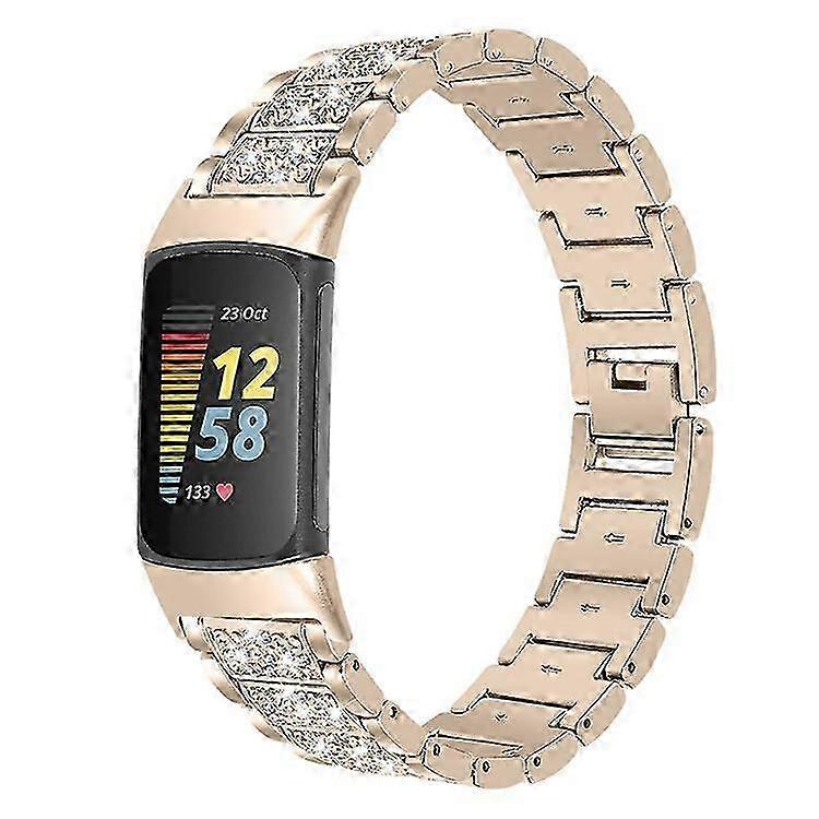 Bling Strap for Fitbit Charge 6/5 - Women's Rhinestone Replacement Band