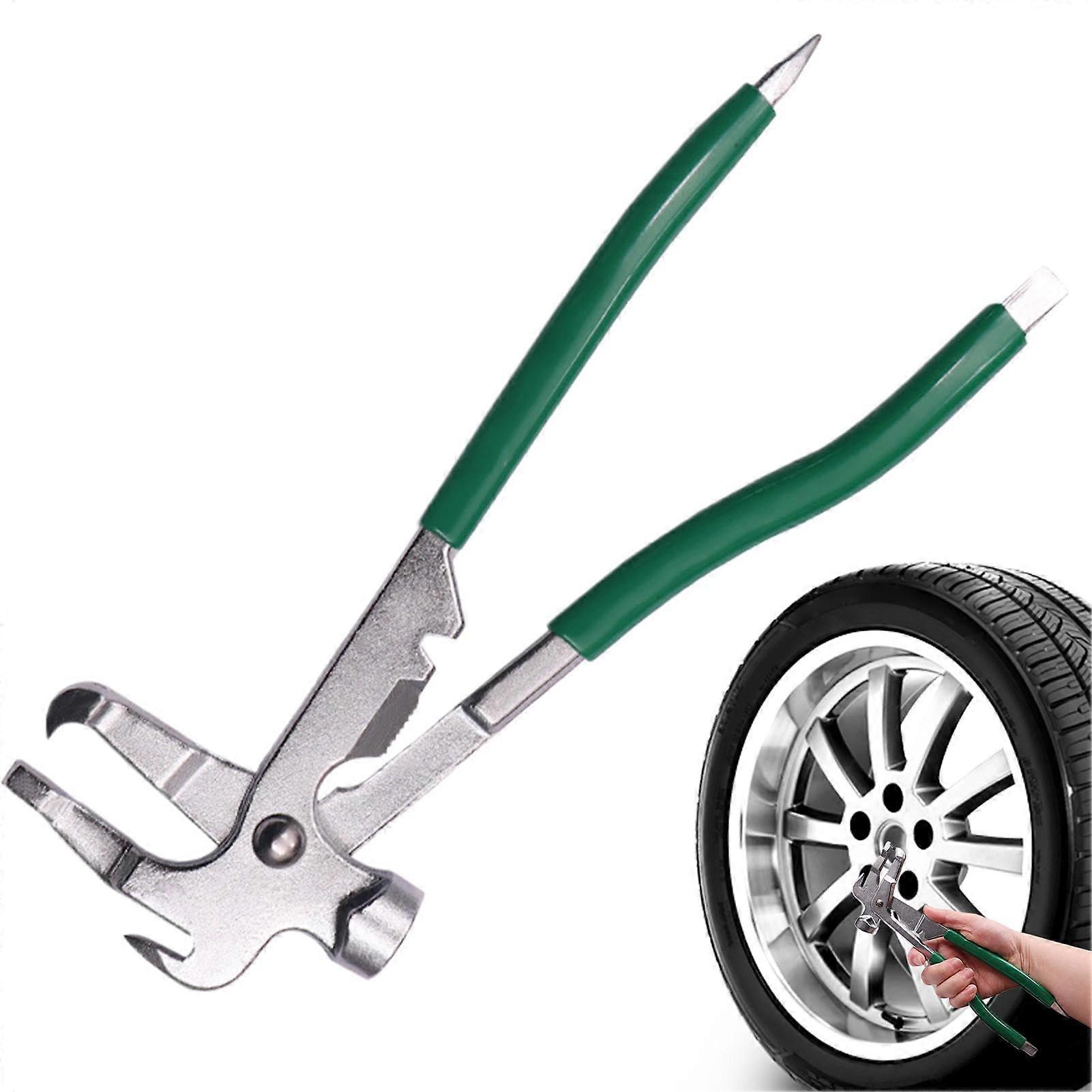 Wheel Weight Hammer Tool for Automotive Use, Balancing Weight Installer and Remover Pliers, Durable Clamp Removal Accessory