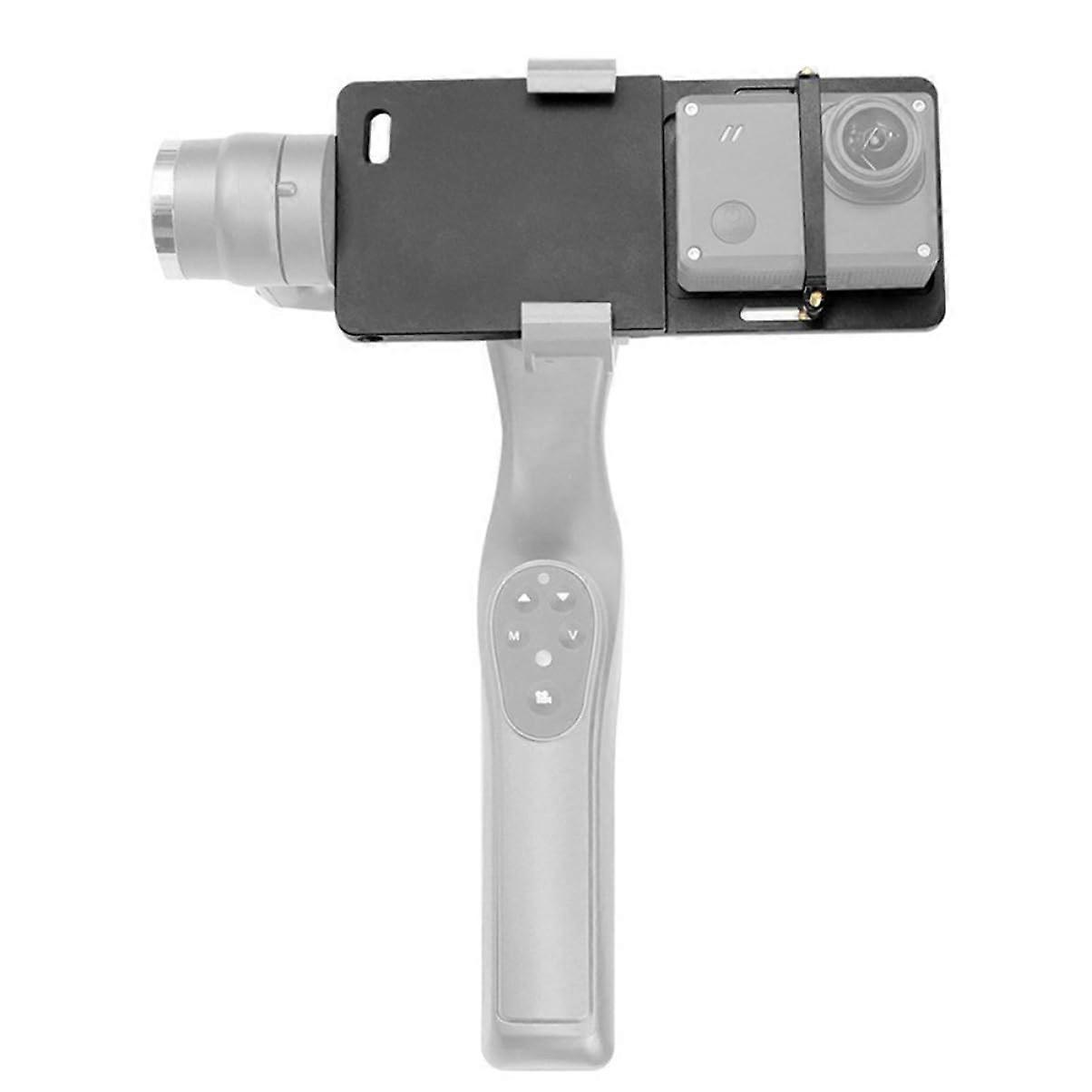 1 Piece Handheld Gimbal Adapter for Action Camera Black Compatible with GoPro Rotatable Adjustable Screw Hole Easy Installation Quality Design