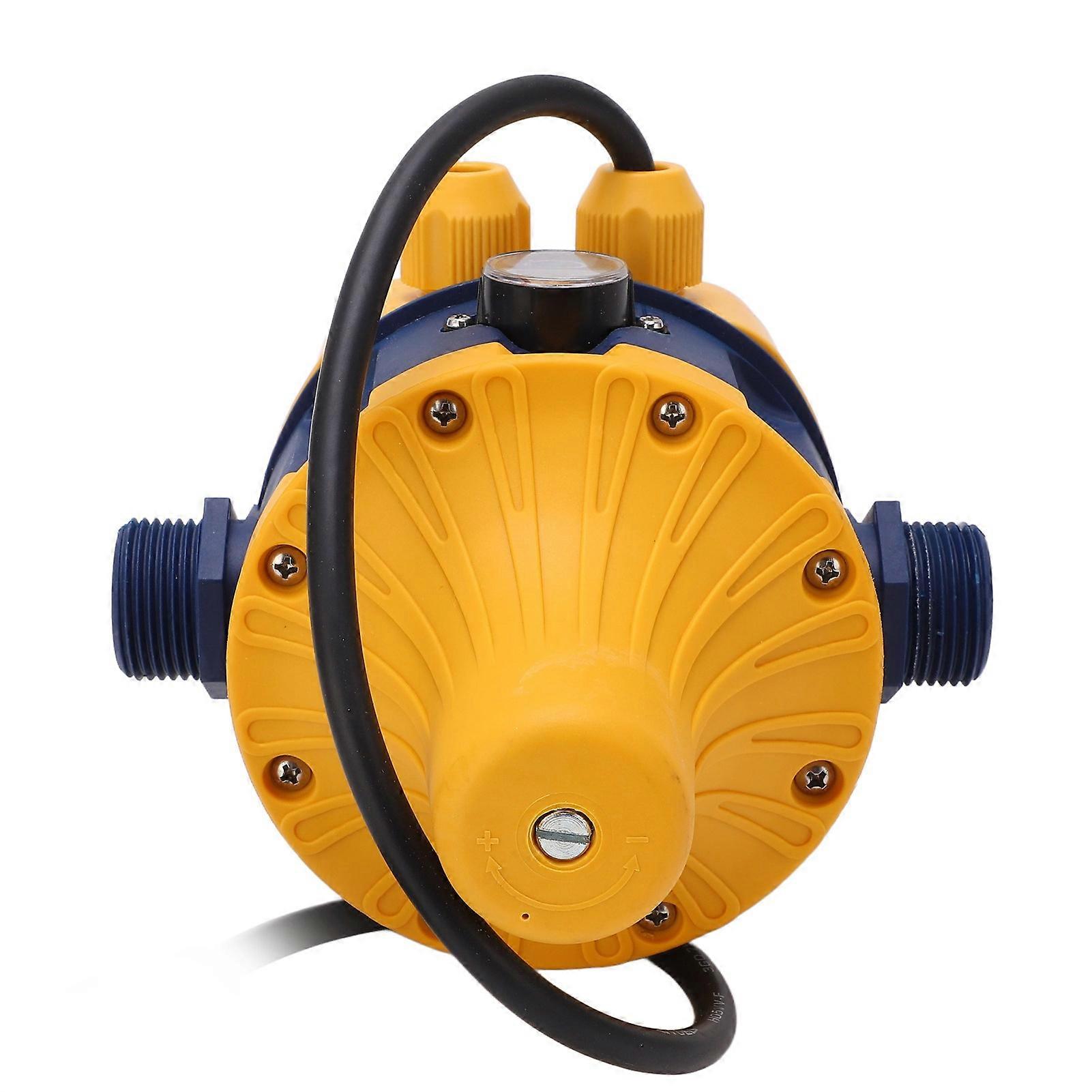 Water Pump Pressure Control Switch Automatic Controller IP65 Protection Yellow Blue