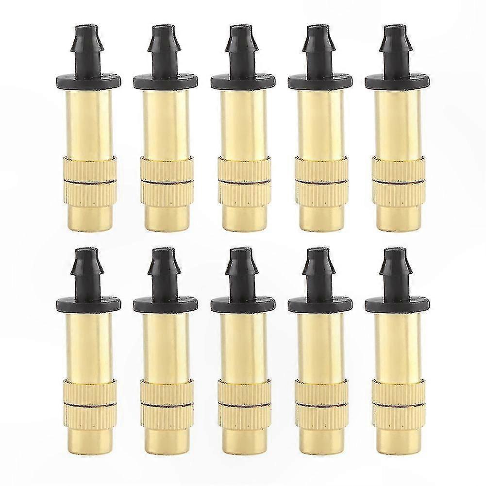 10-Pack Adjustable Micro Misting Nozzles for Garden Watering Systems