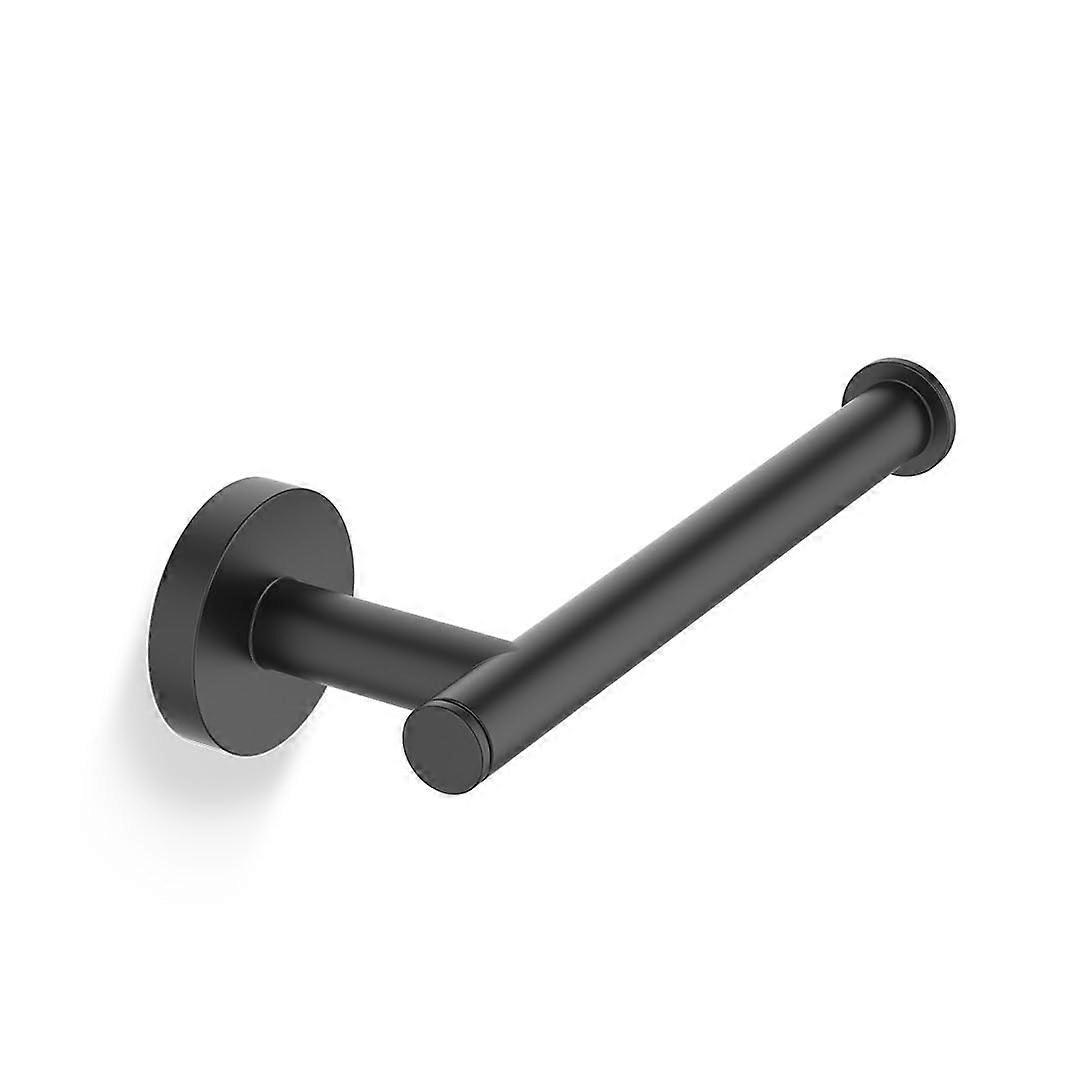 Toilet Roll Holder Space-Saving, 4.8 x 16.5 x 7.3 cm, Wall Mount, Vertical Or Horizontal, Matte Black