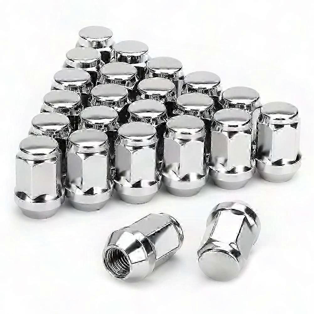 24PCS 12X1.5 Lug Nut Closed End Bulge Acorn Cone Lugnuts, for 2007-2022 Cruiser,2001-2007 Sequoia S