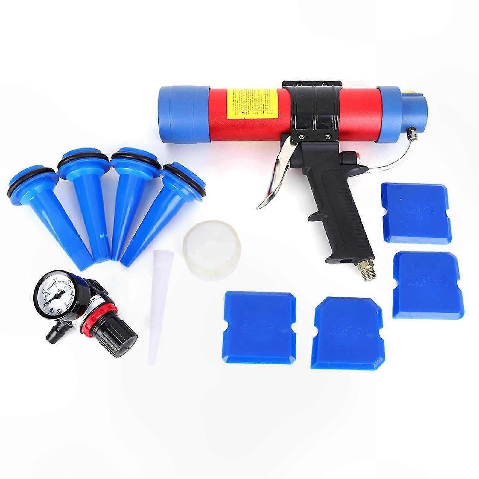 Adjustable Pressure Glass Glue Gun with Valve, 310ml Capacity for Precision Caulking Tasks