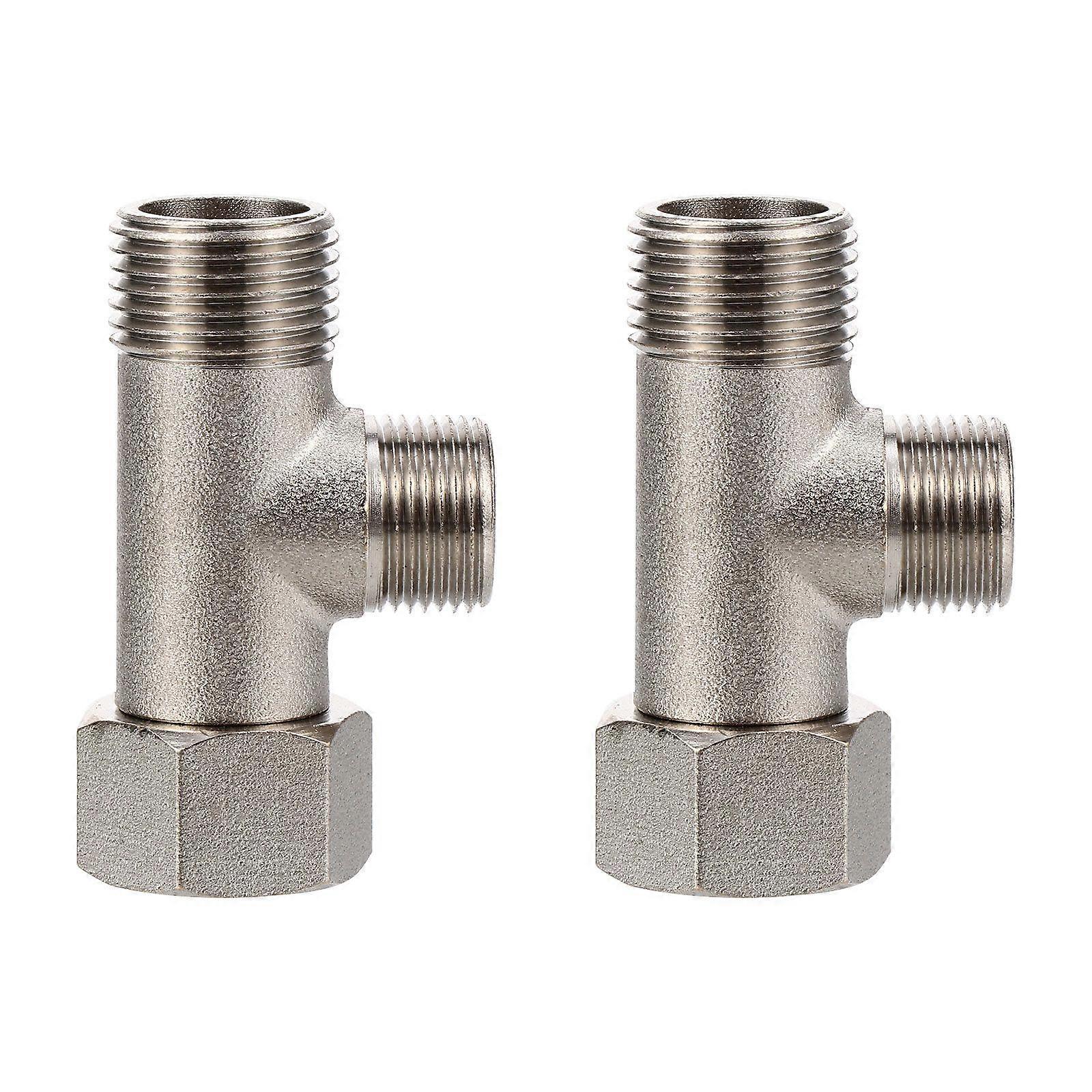 2pcs 3 Way Water Diverter 3-Valve Water Separator for Shower Head Toilet Bidet