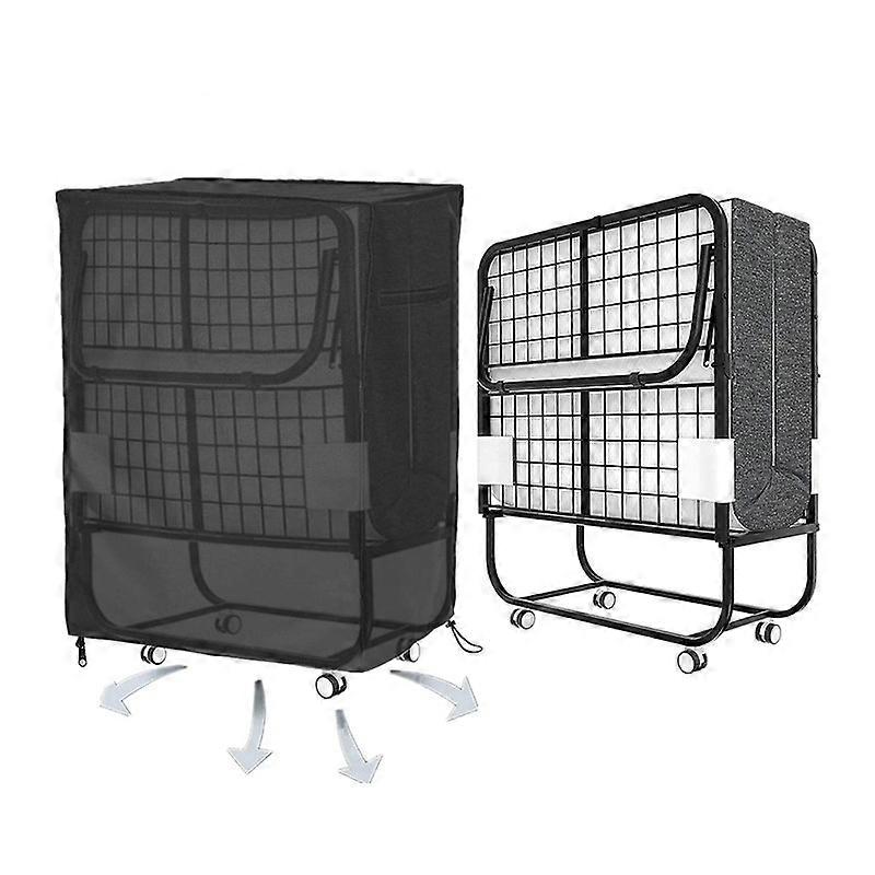 INF Foldable bed protector with handles, vents and long straps