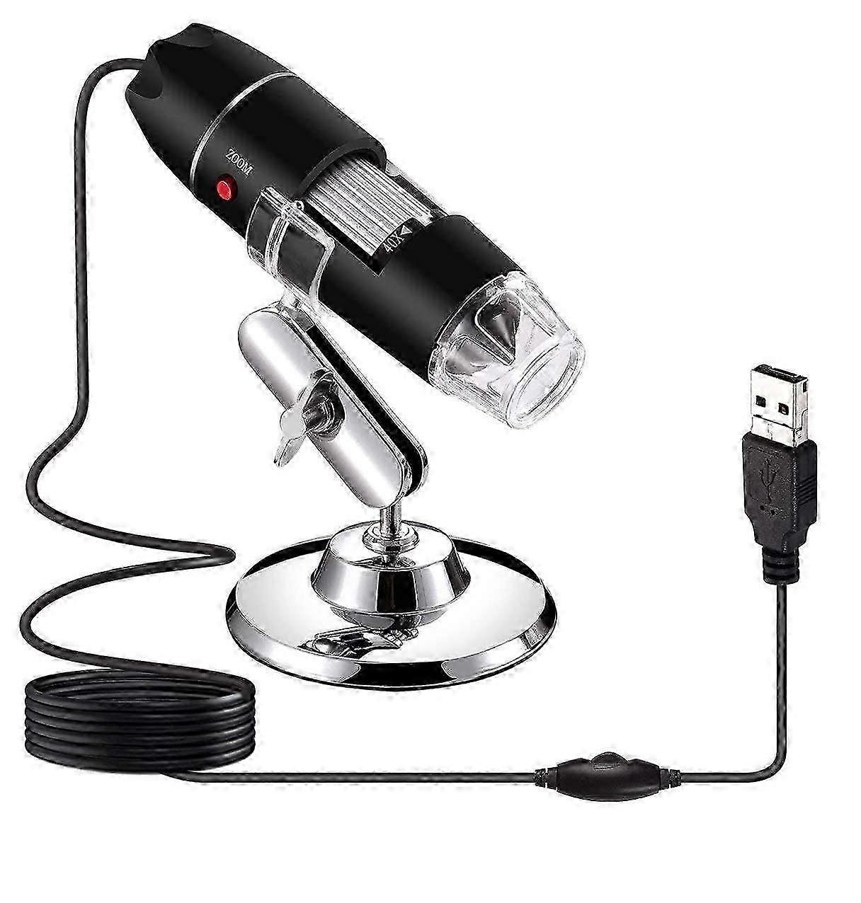 USB Microscope, 40X-1600X Digital Microscope 3 in 1 PCB Microscope Camera