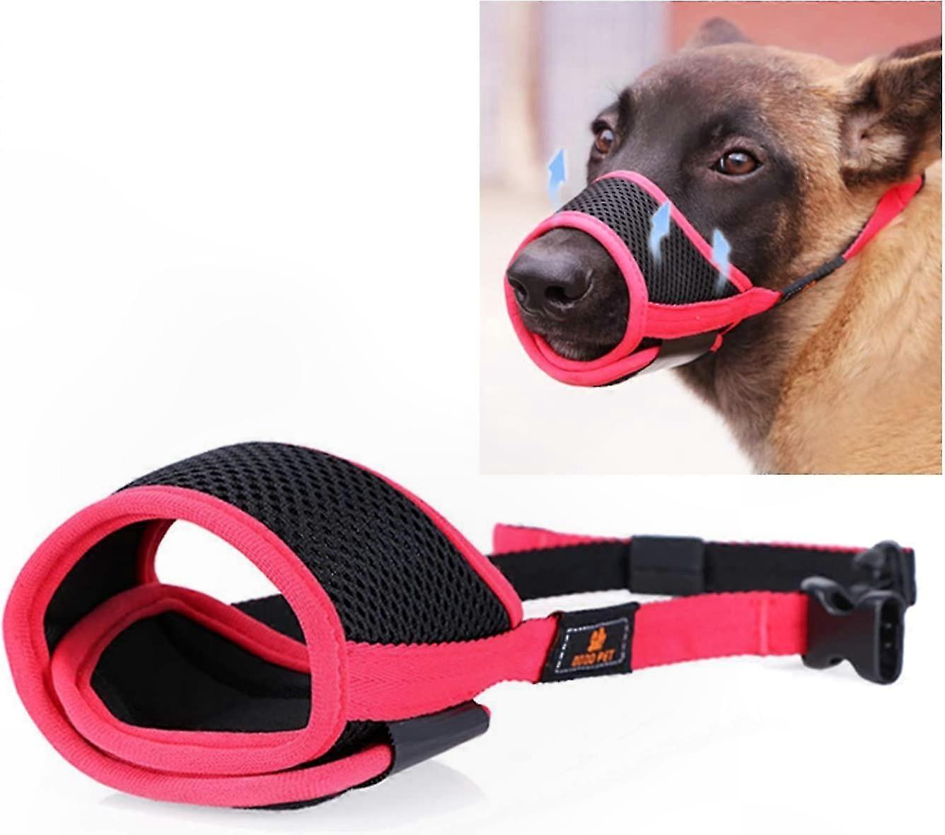 Adjustable Dog Muzzle with Soft Breathable Material for Small, Medium, and Large Breeds Prevents Biting and Barking