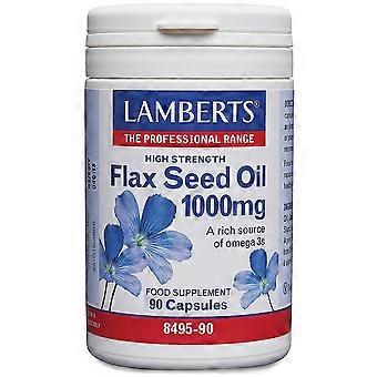Lamberts Flax Seed Oil 1000mg 90 capsules - 3 Pack