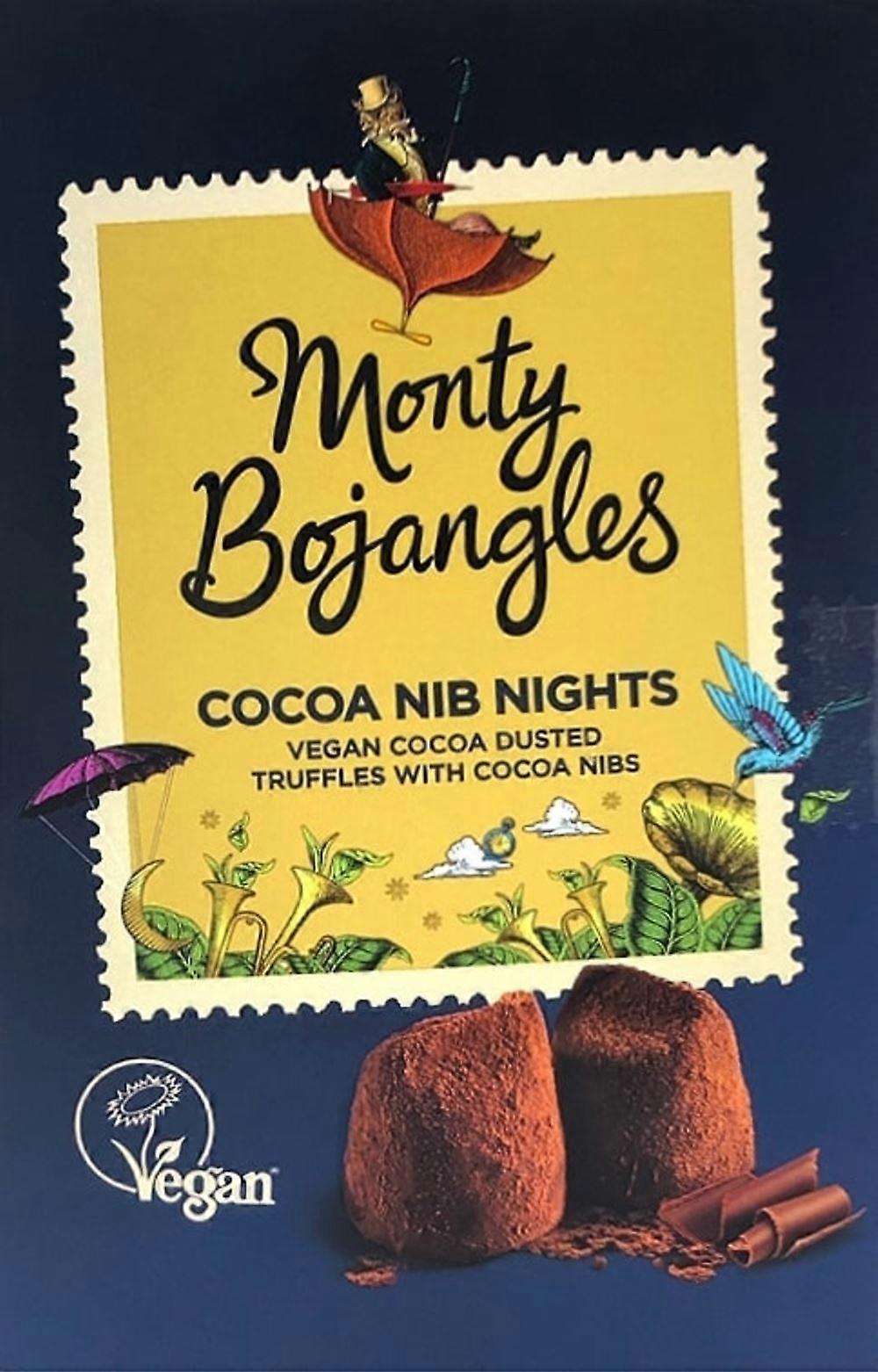 Monty Bojangles Cocoa Nib Nights Vegan Truffles Gift Carton 180g - 2 Pack