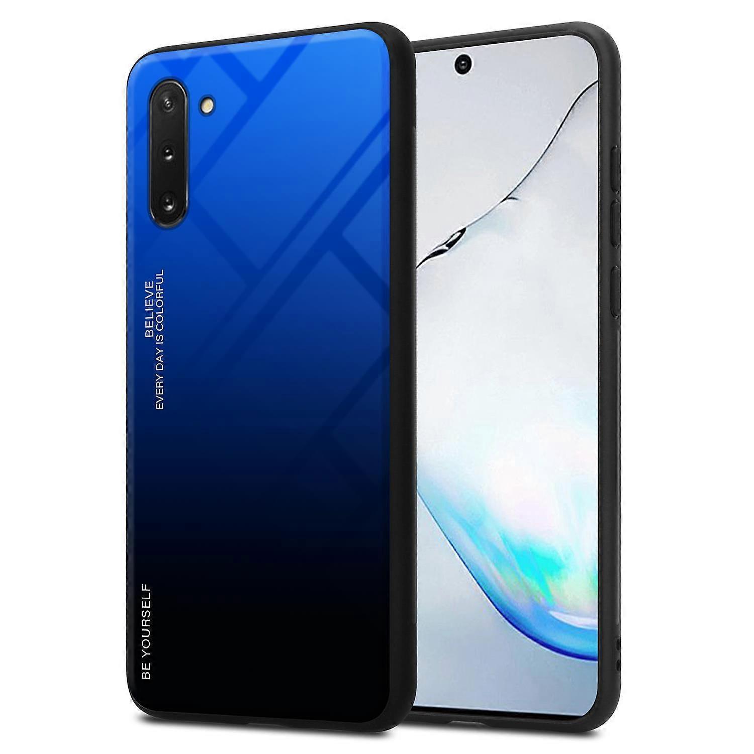 Samsung Galaxy NOTE 10 TPU Case - Back Cover with Protective Glass - Two-tone