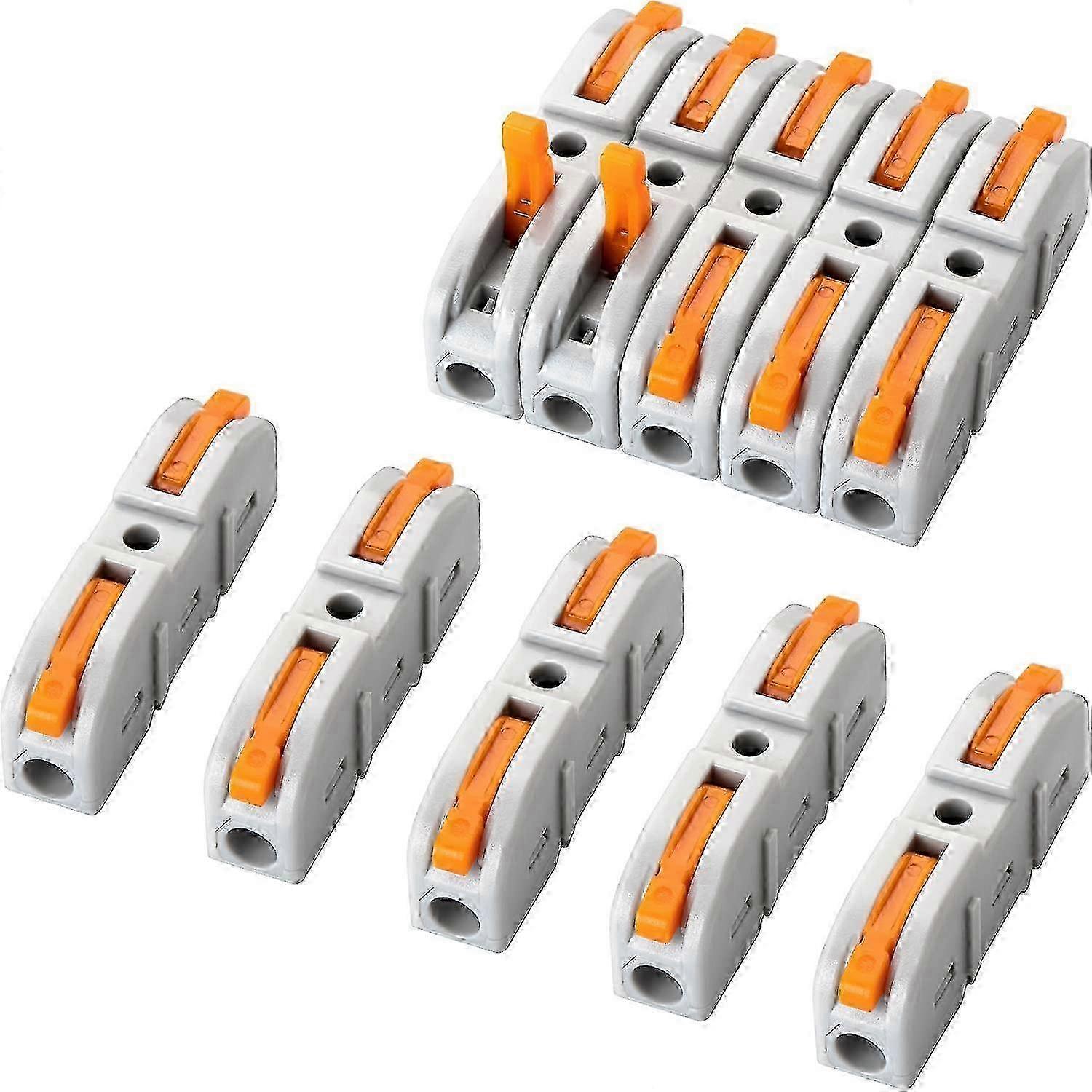 50-Piece Compact Wire Connectors for 24-12 AWG Circuits - Electrical Tool Accessories for Secure Connections