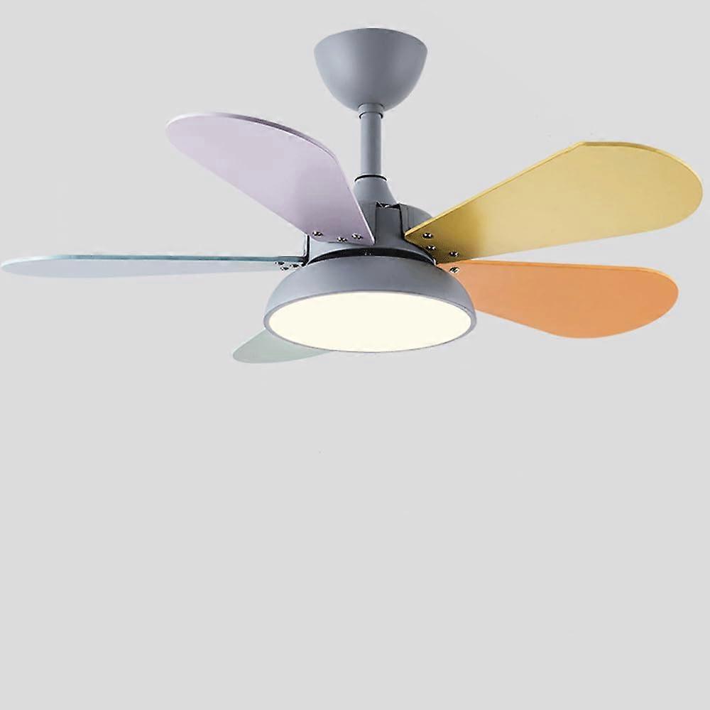 Ceiling Fans With Light And Remote 36 Inch Flush Mount Fan With LED Lights